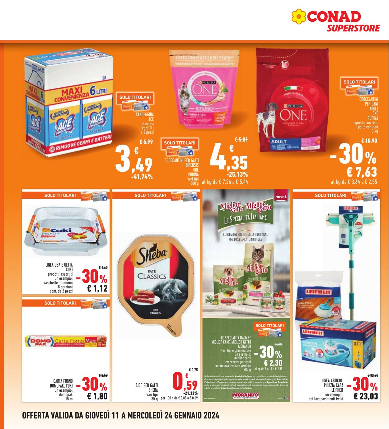 Volantino Conad 11.01.2024 - 24.01.2024