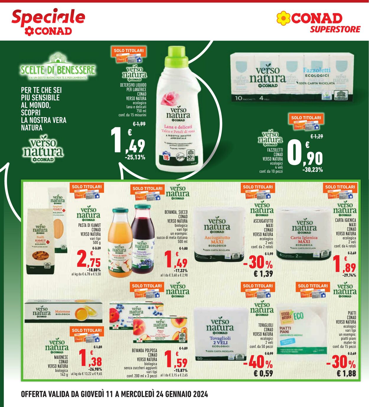 Volantino Conad 11.01.2024 - 24.01.2024