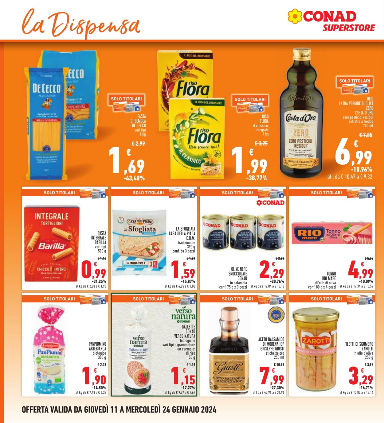 Volantino Conad 11.01.2024 - 24.01.2024