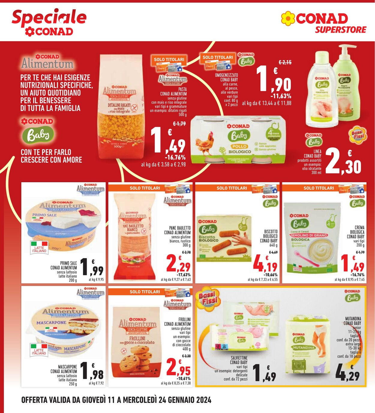 Volantino Conad 11.01.2024 - 24.01.2024