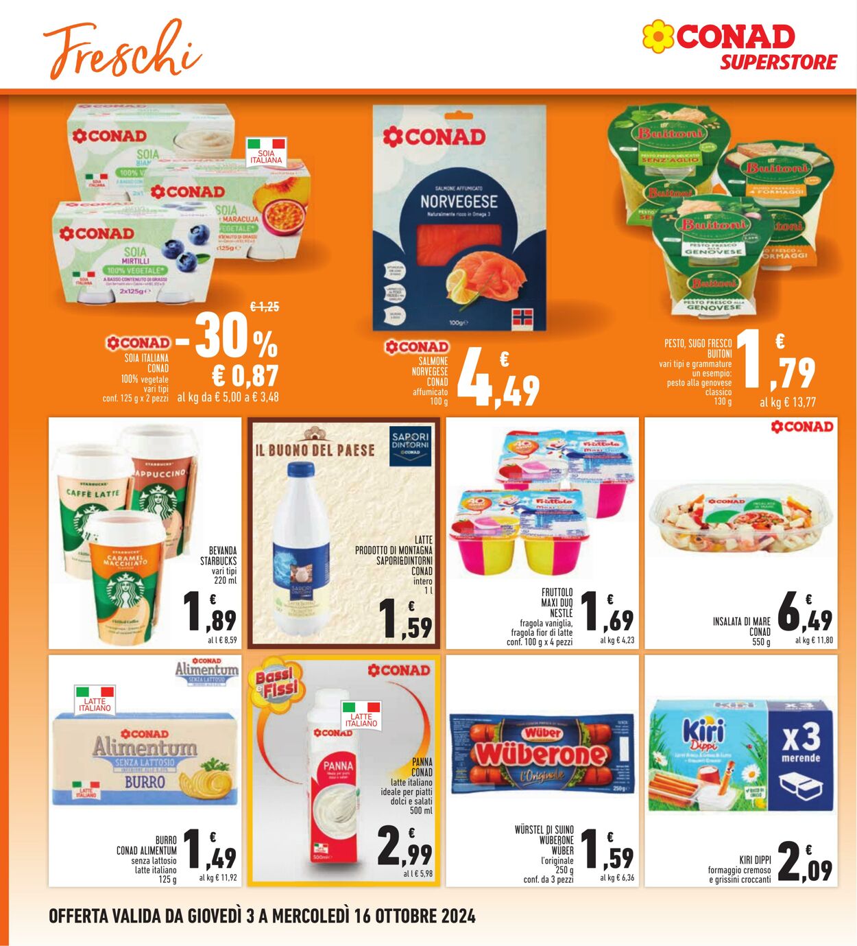 Volantino Conad 03.10.2024 - 16.10.2024