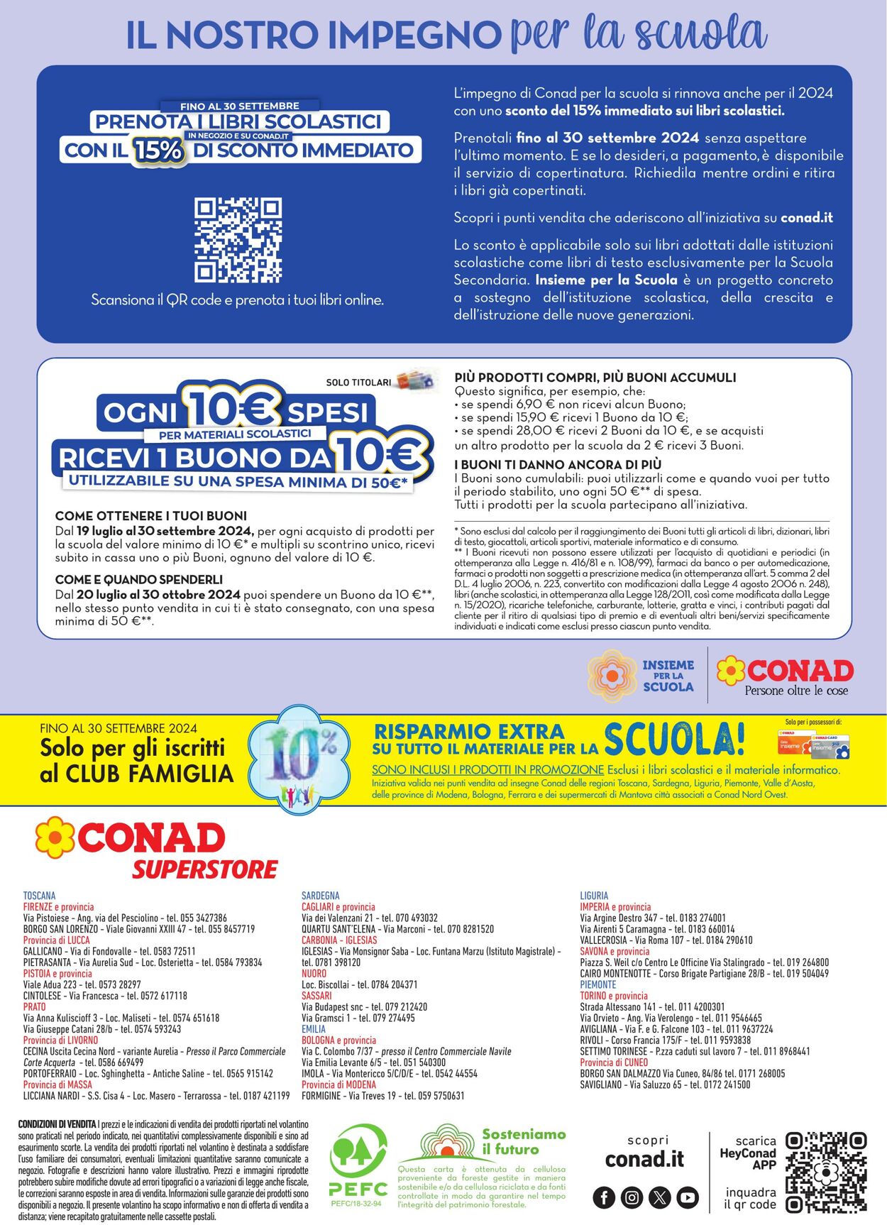 Volantino Conad 22.08.2024 - 30.09.2024