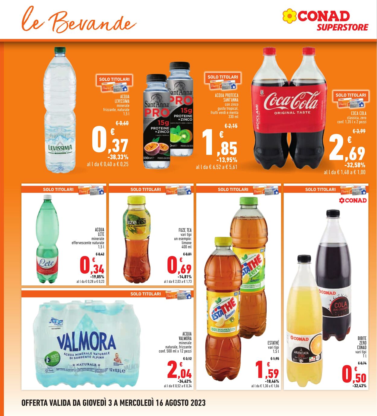 Volantino Conad 03.07.2023 - 16.08.2023