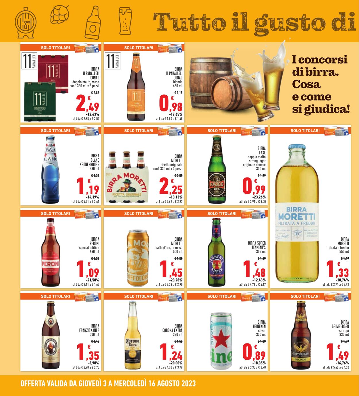 Volantino Conad 03.07.2023 - 16.08.2023