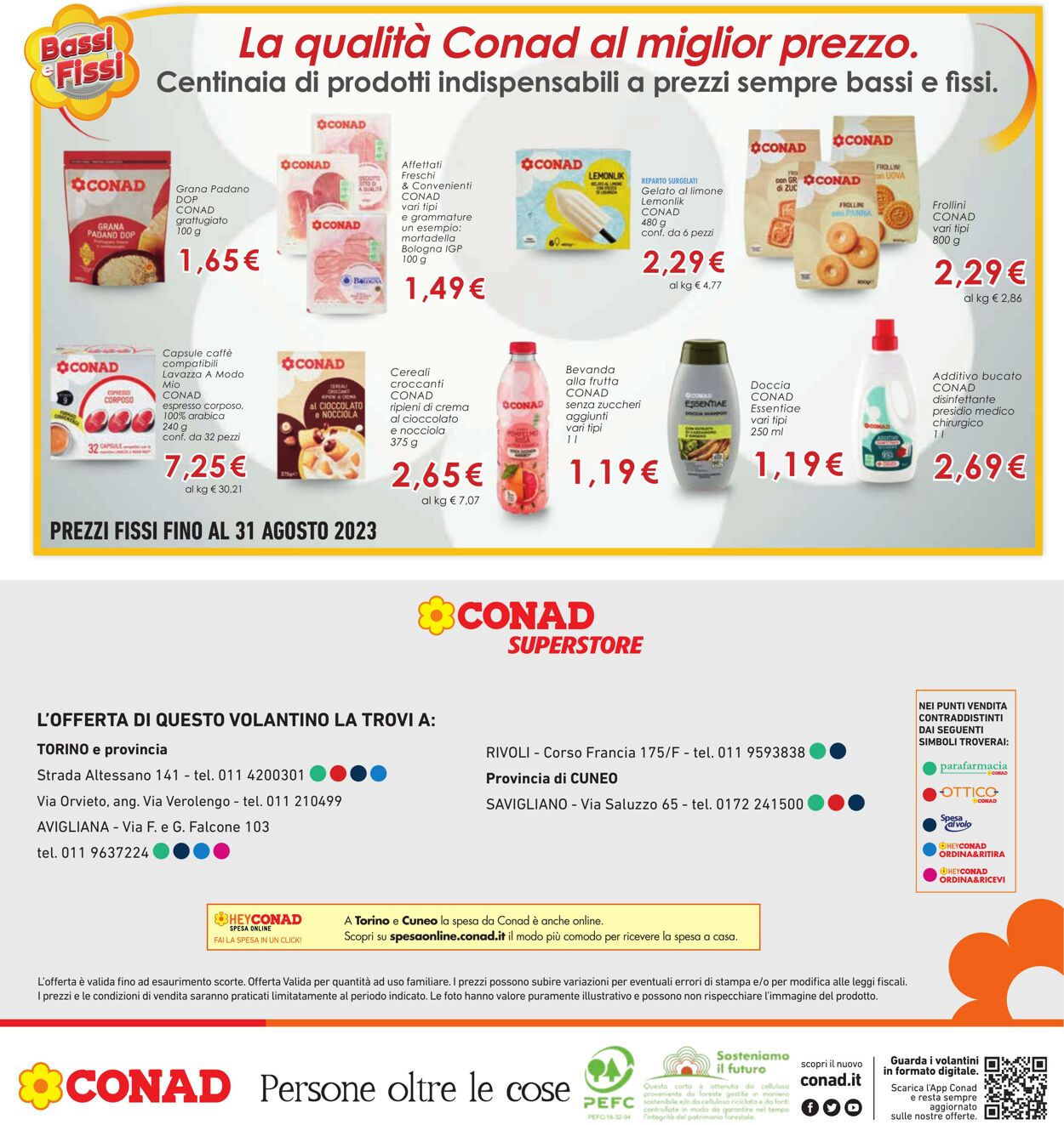 Volantino Conad 03.07.2023 - 16.08.2023