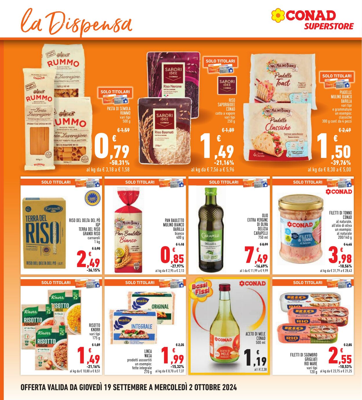 Volantino Conad 19.09.2024 - 02.10.2024