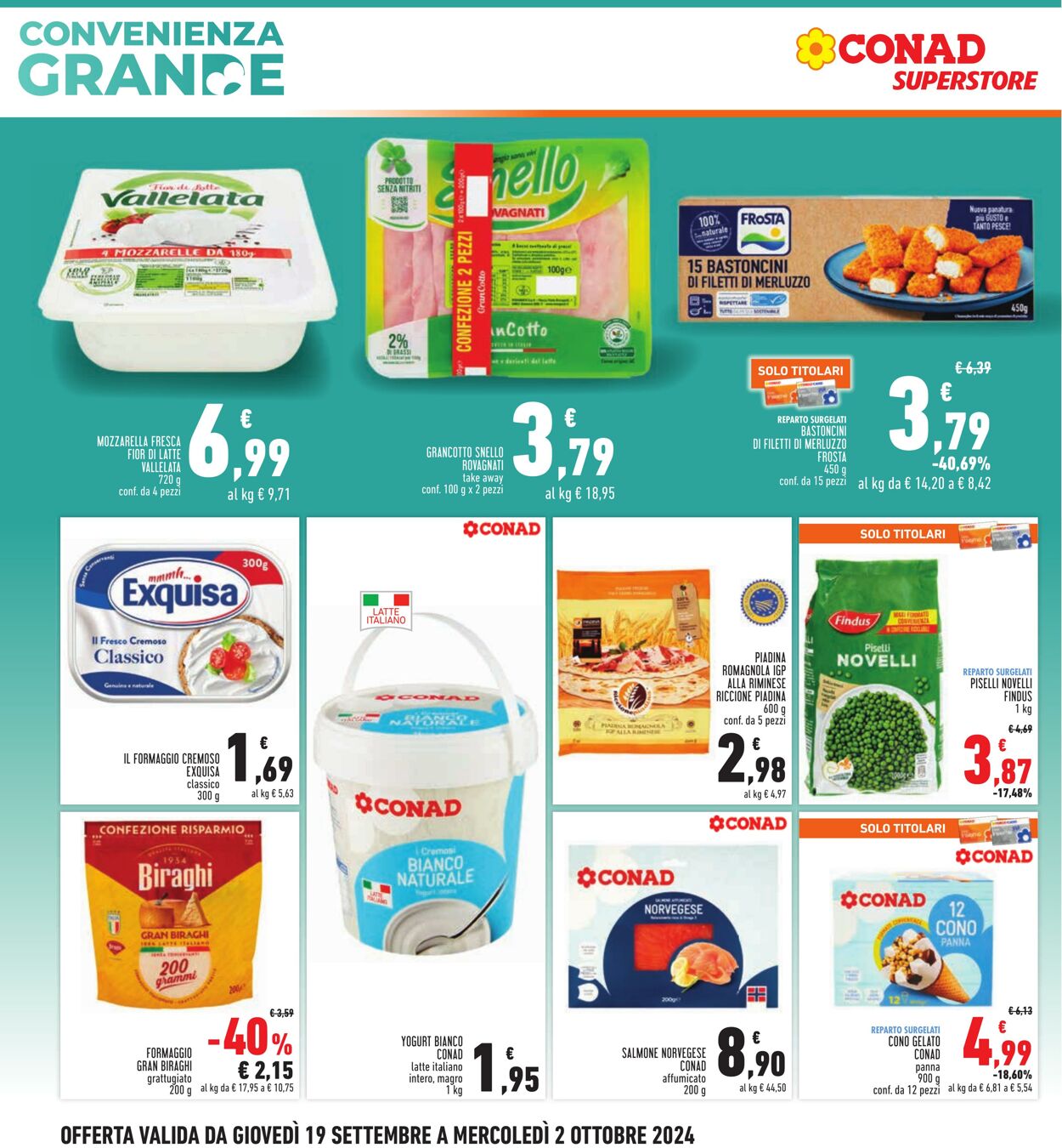 Volantino Conad 19.09.2024 - 02.10.2024