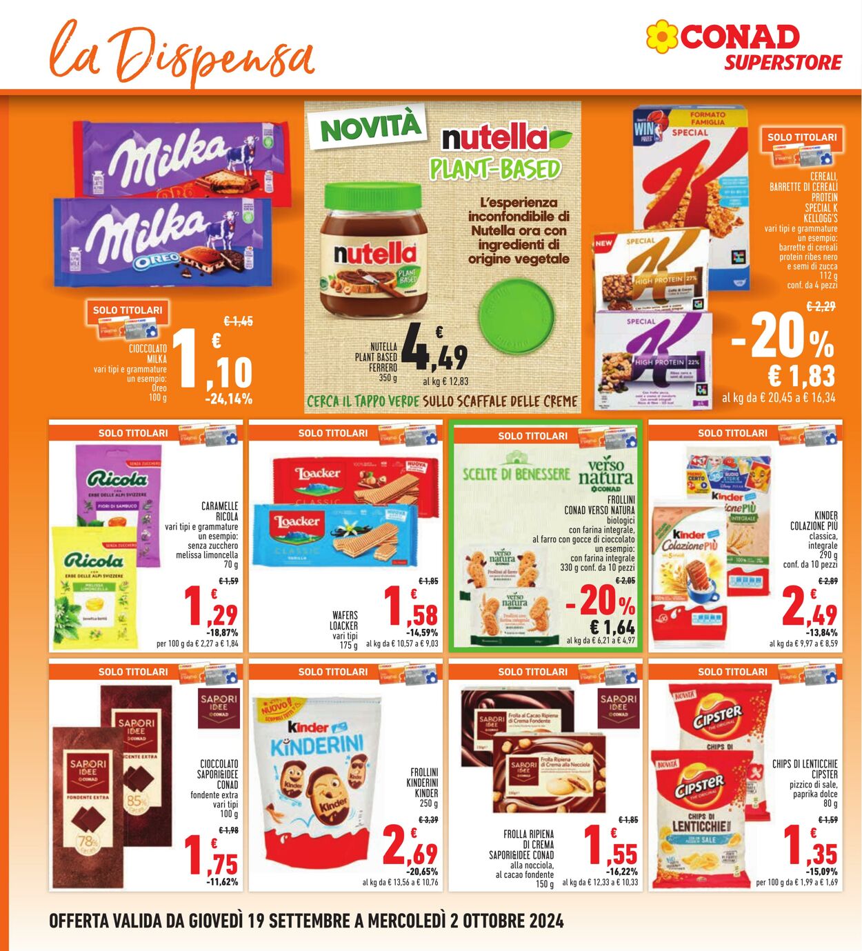 Volantino Conad 19.09.2024 - 02.10.2024