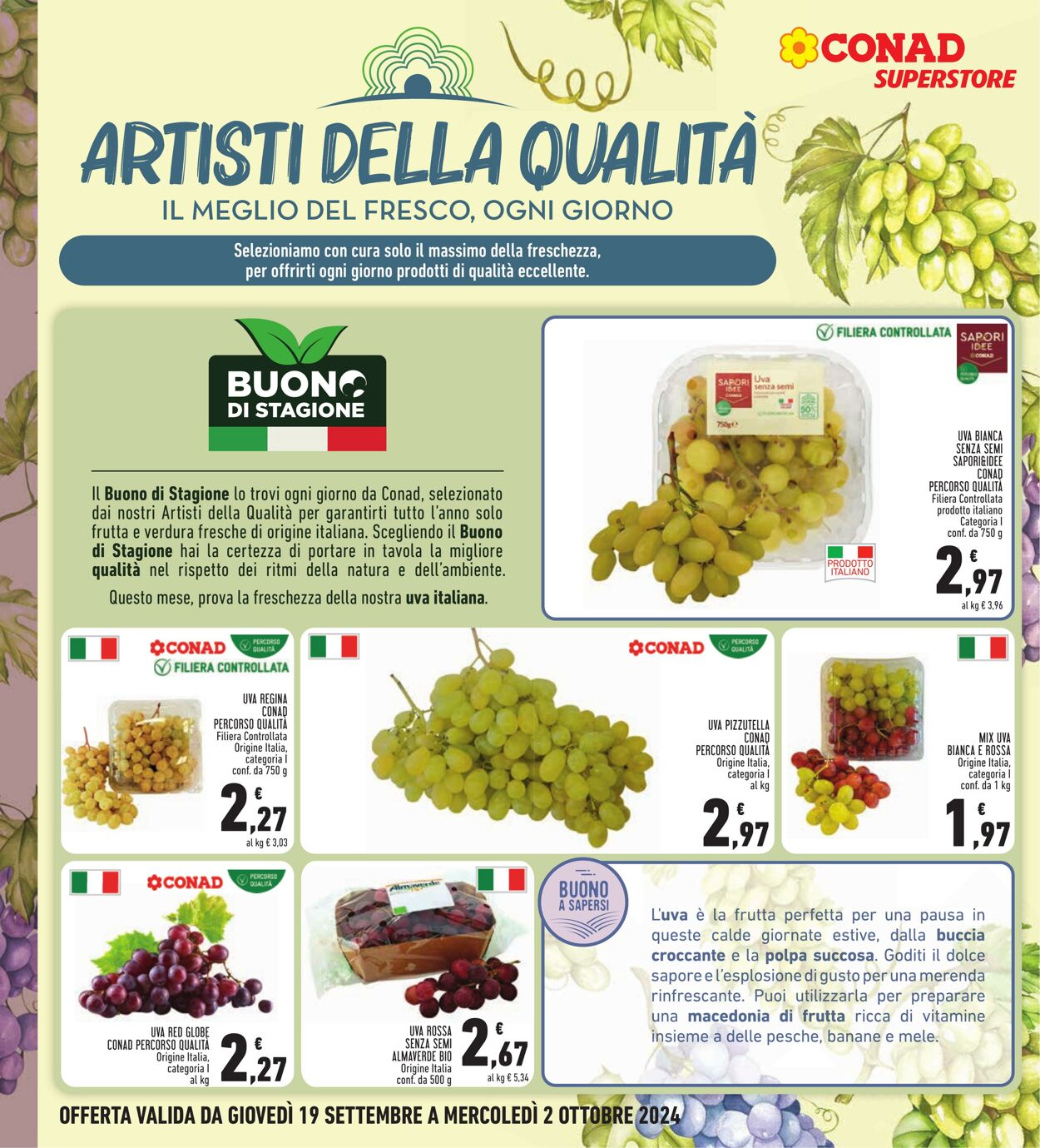 Volantino Conad 19.09.2024 - 02.10.2024