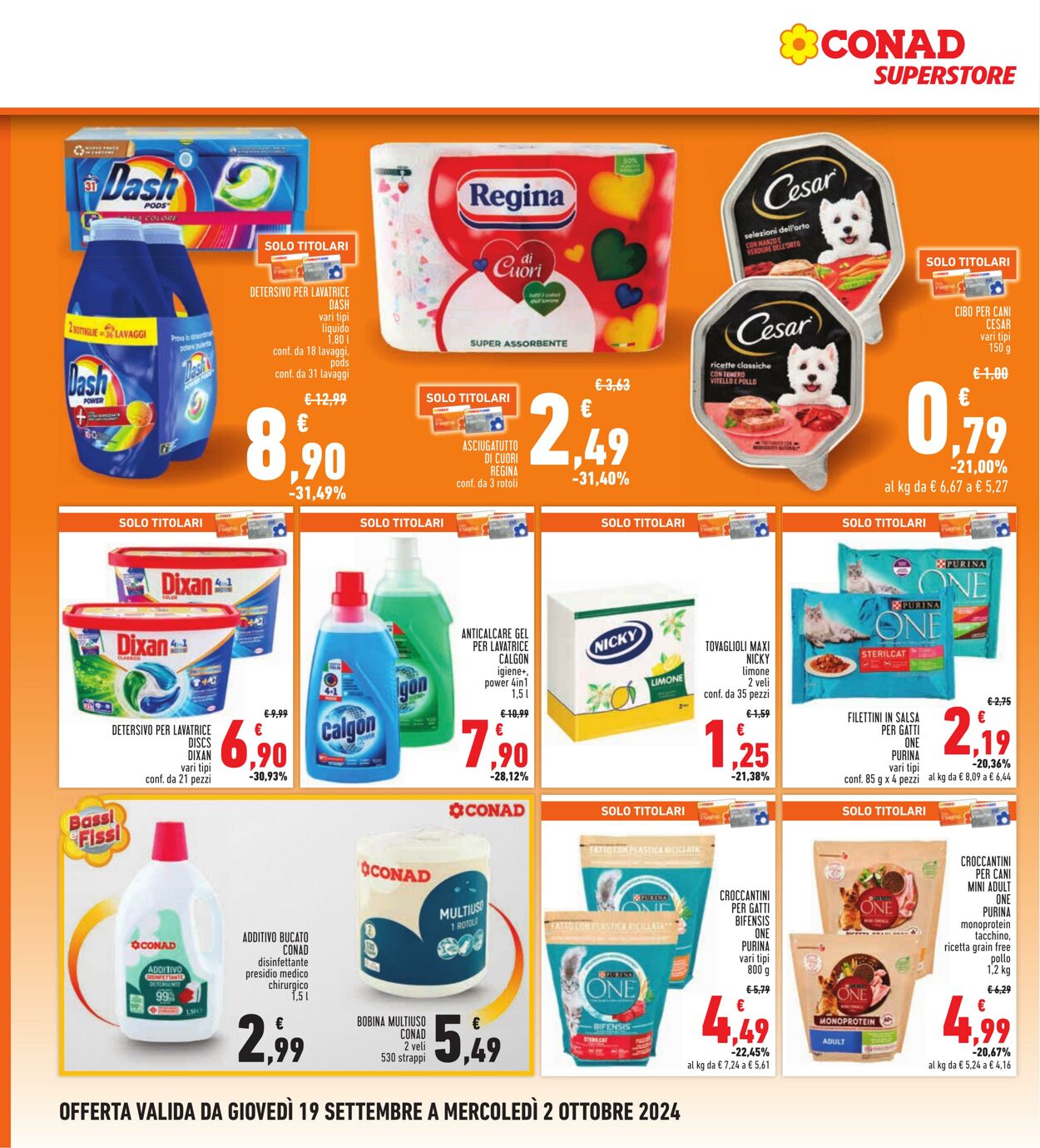 Volantino Conad 19.09.2024 - 02.10.2024