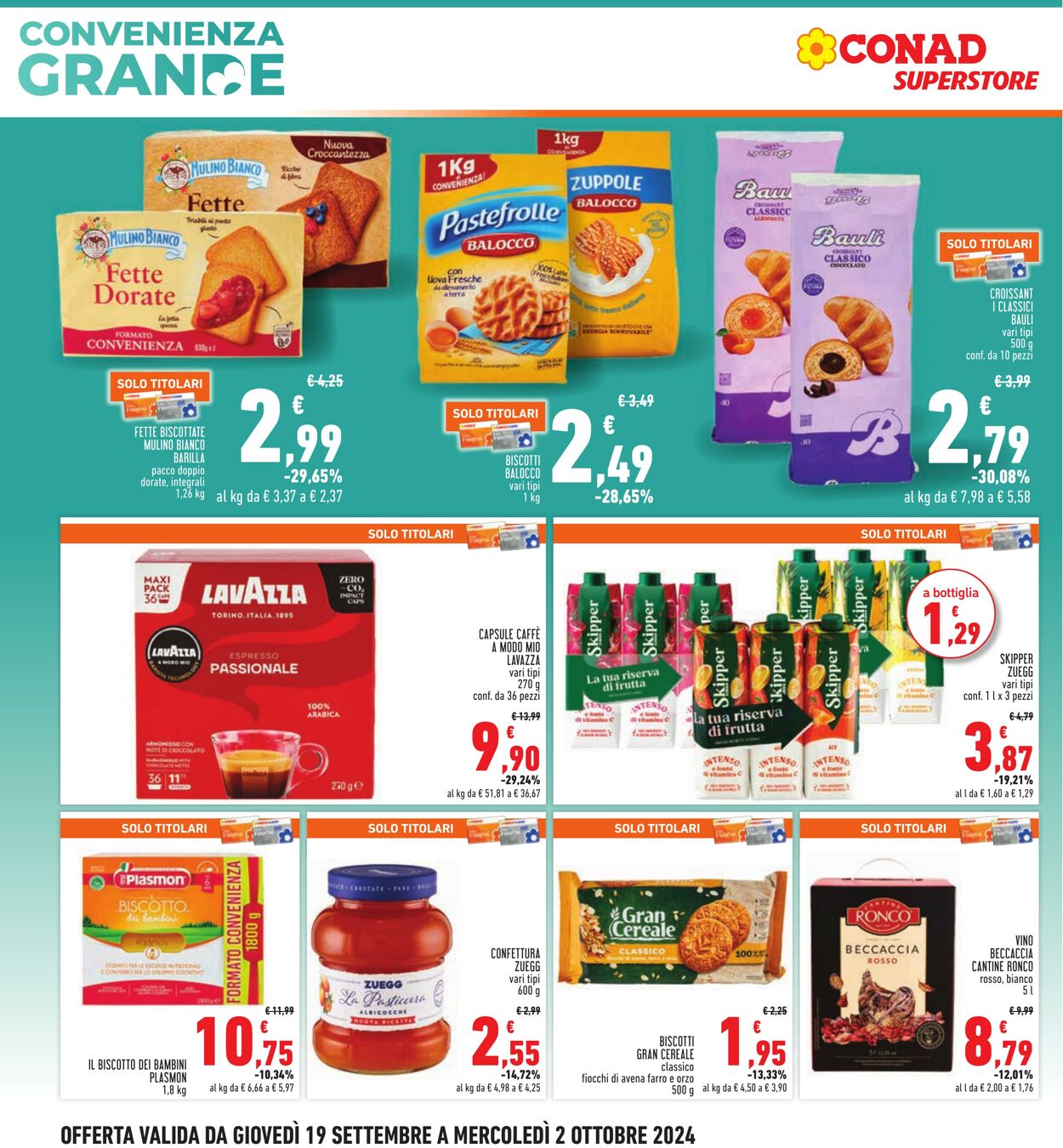 Volantino Conad 19.09.2024 - 02.10.2024