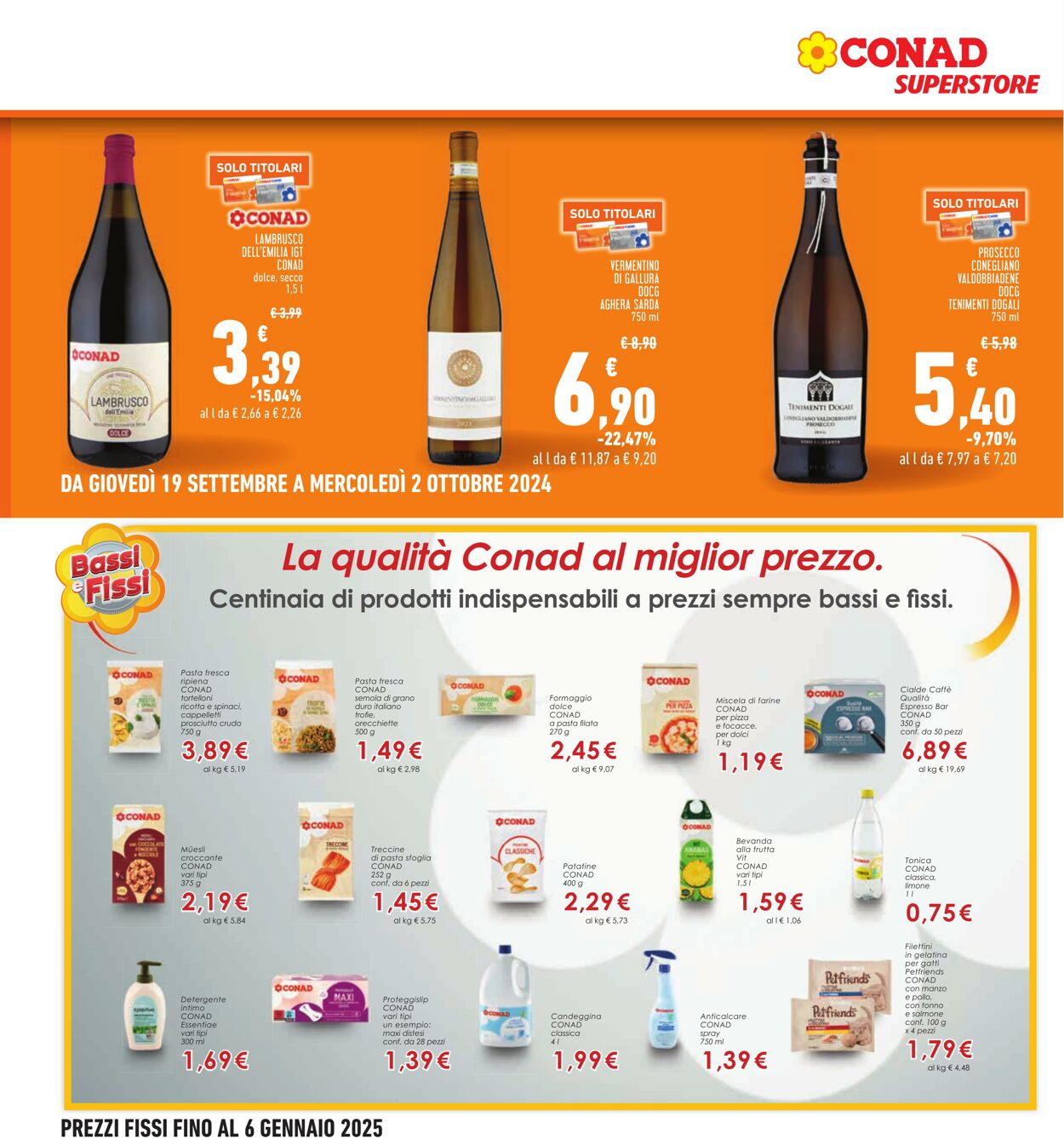 Volantino Conad 19.09.2024 - 02.10.2024