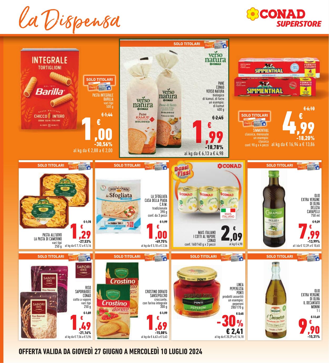 Volantino Conad 27.06.2024 - 10.07.2024