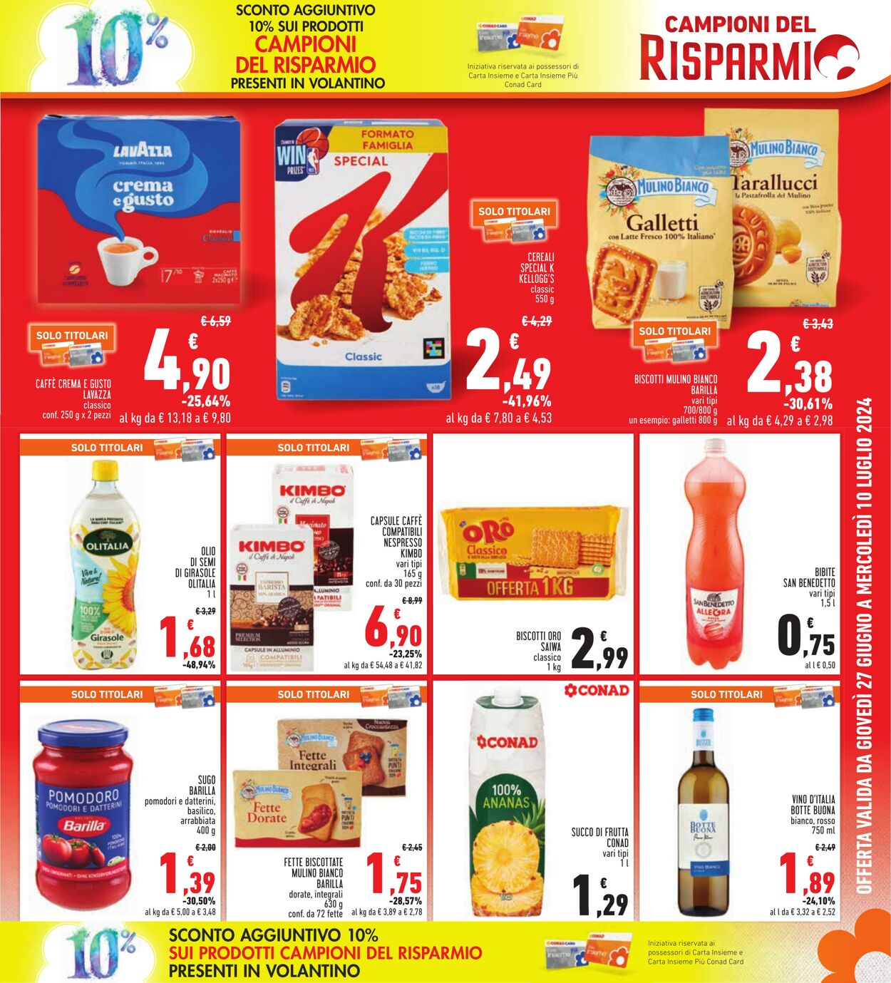 Volantino Conad 27.06.2024 - 10.07.2024