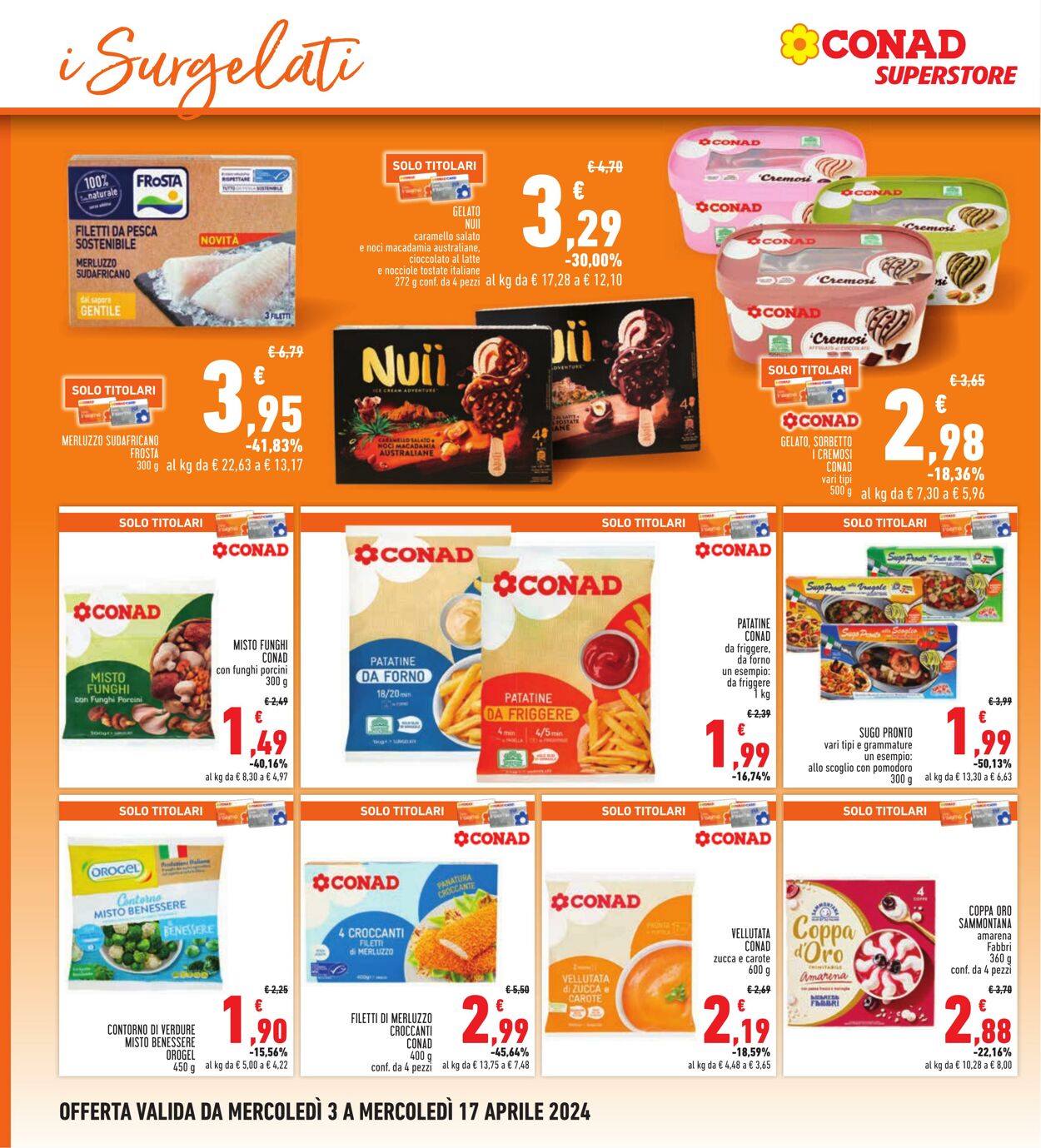 Volantino Conad 03.04.2024 - 17.04.2024