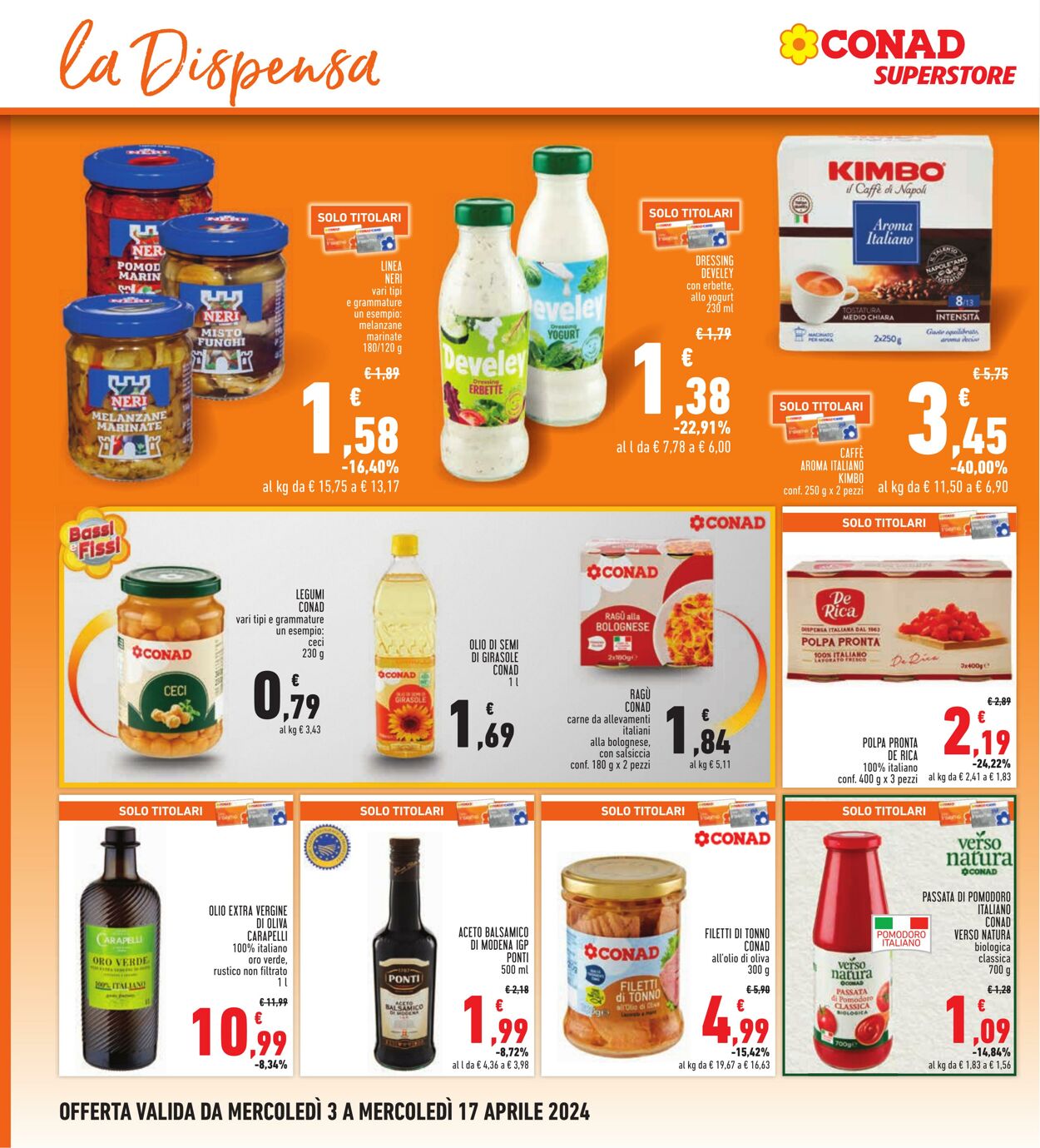 Volantino Conad 03.04.2024 - 17.04.2024