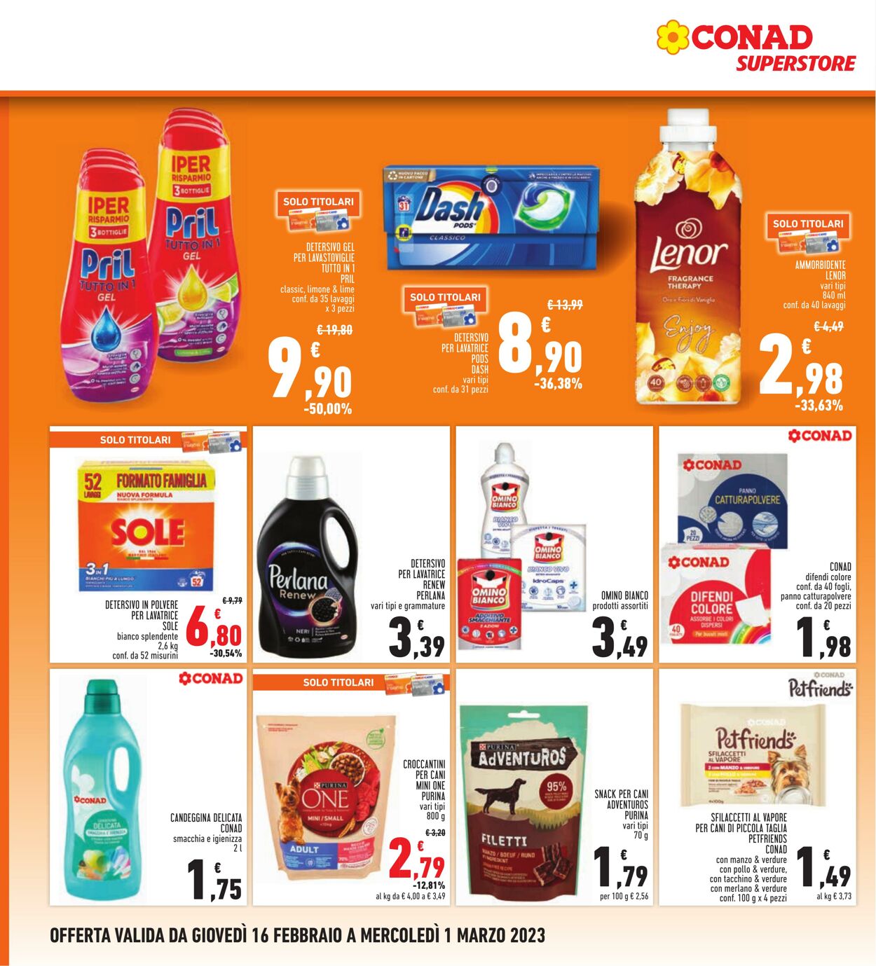 Volantino Conad 16.02.2023 - 01.03.2023