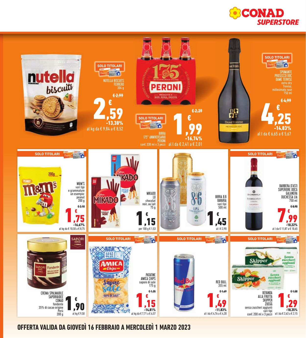 Volantino Conad 16.02.2023 - 01.03.2023