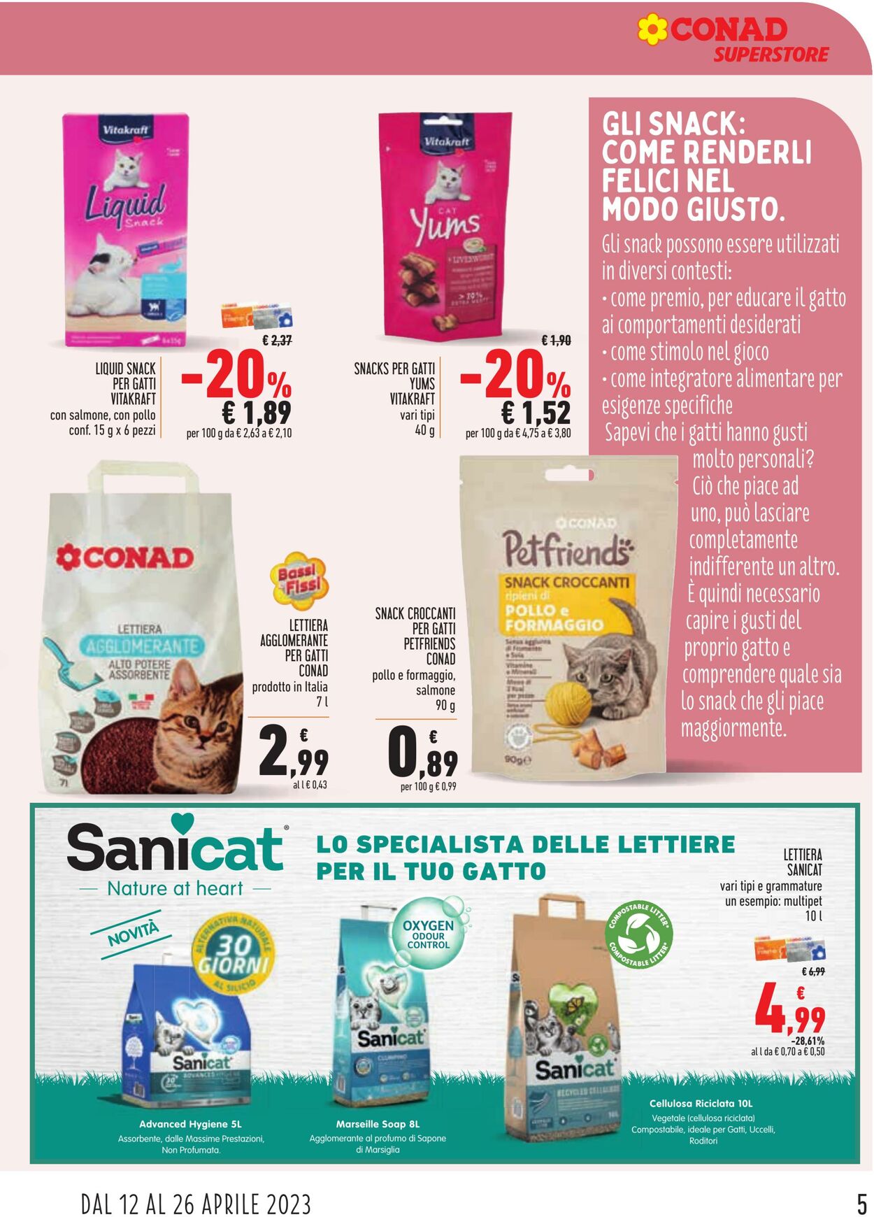 Volantino Conad 12.04.2023 - 26.04.2023