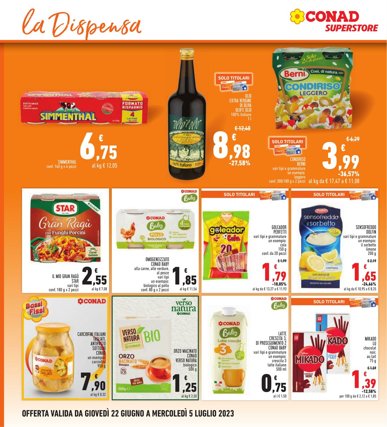 Volantino Conad 22.06.2023 - 05.07.2023