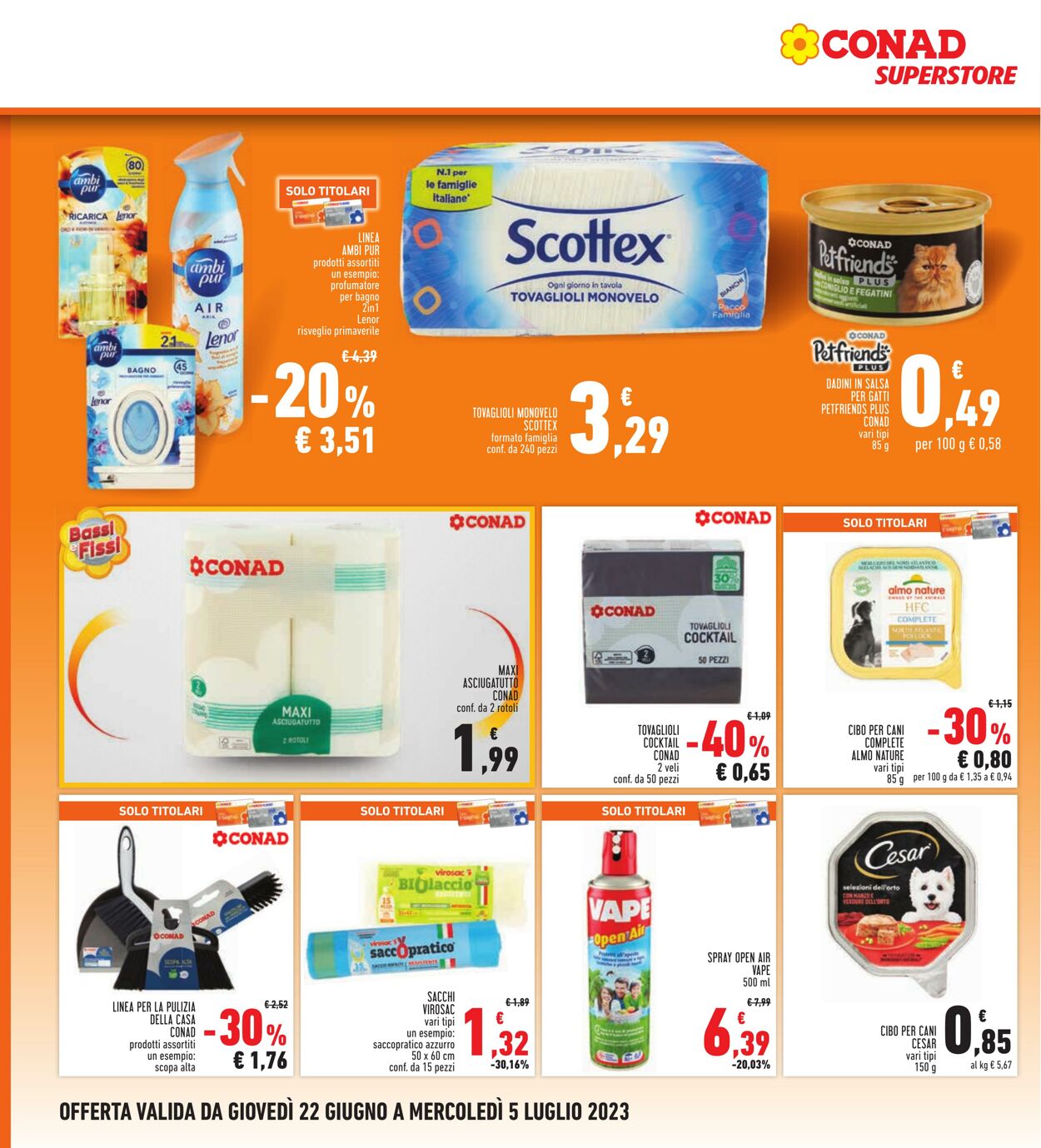 Volantino Conad 22.06.2023 - 05.07.2023