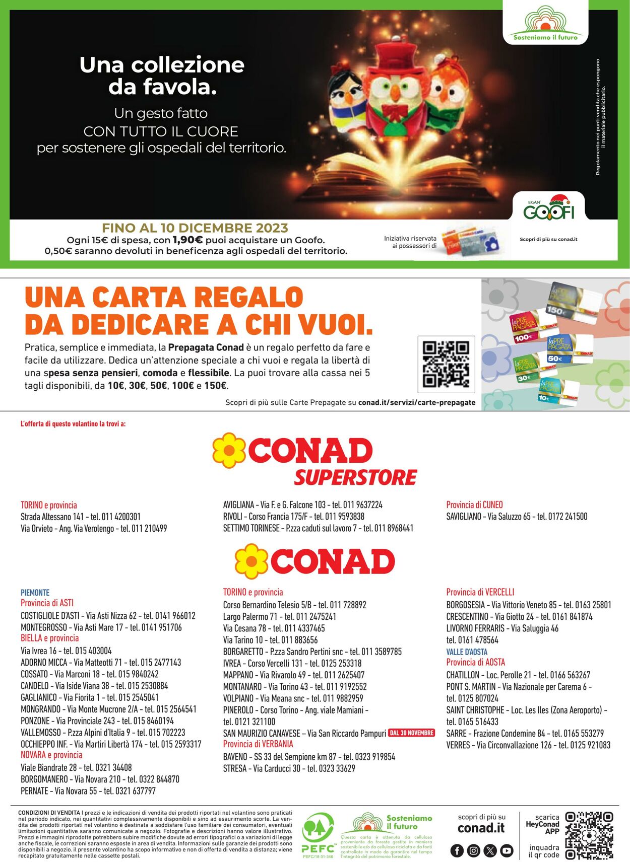 Volantino Conad 09.11.2023 - 24.12.2023