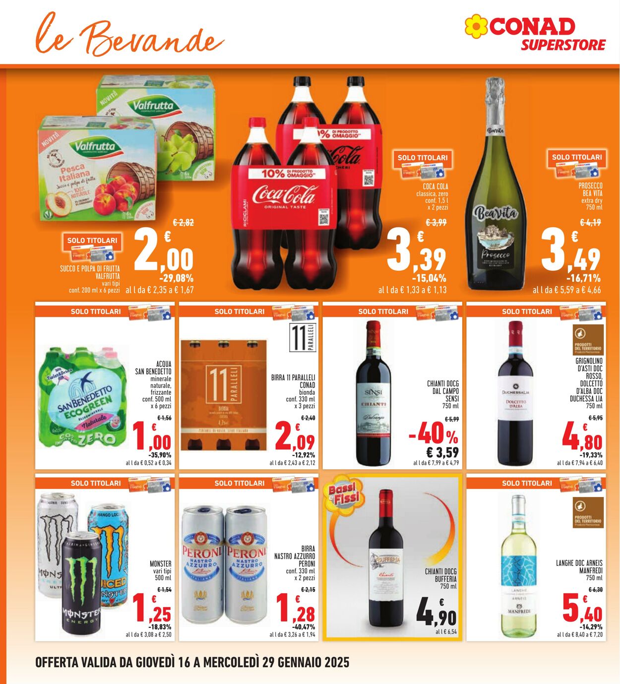 Volantino Conad 16.01.2025 - 29.01.2025