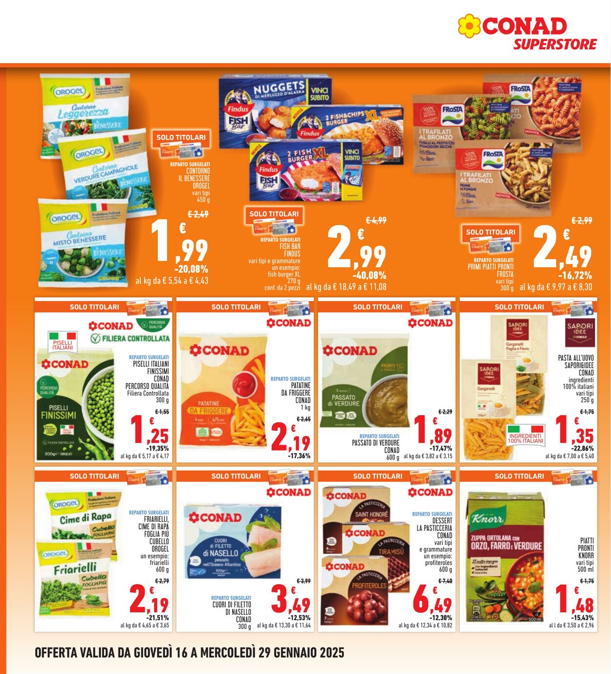 Volantino Conad 16.01.2025 - 29.01.2025