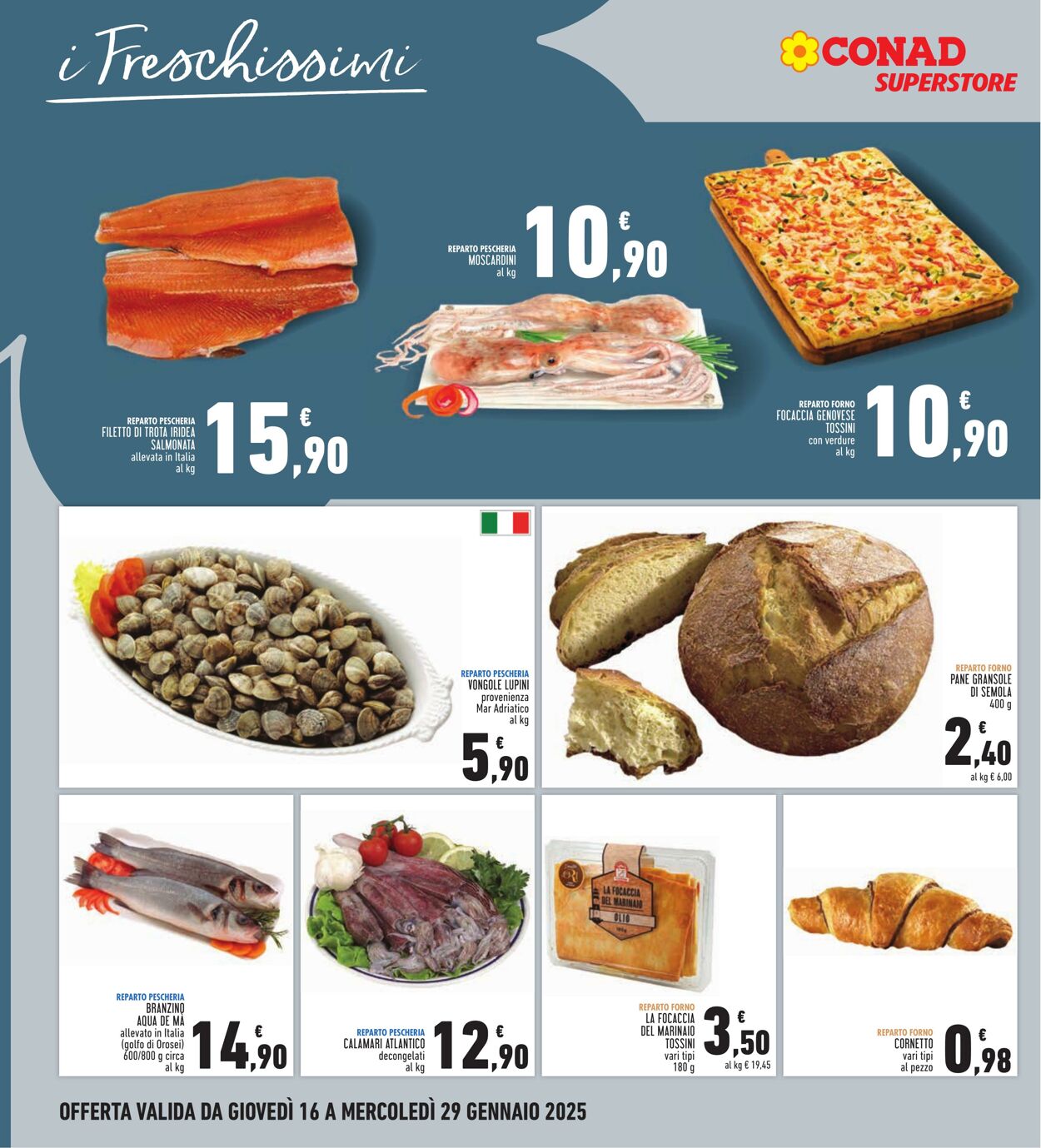 Volantino Conad 16.01.2025 - 29.01.2025