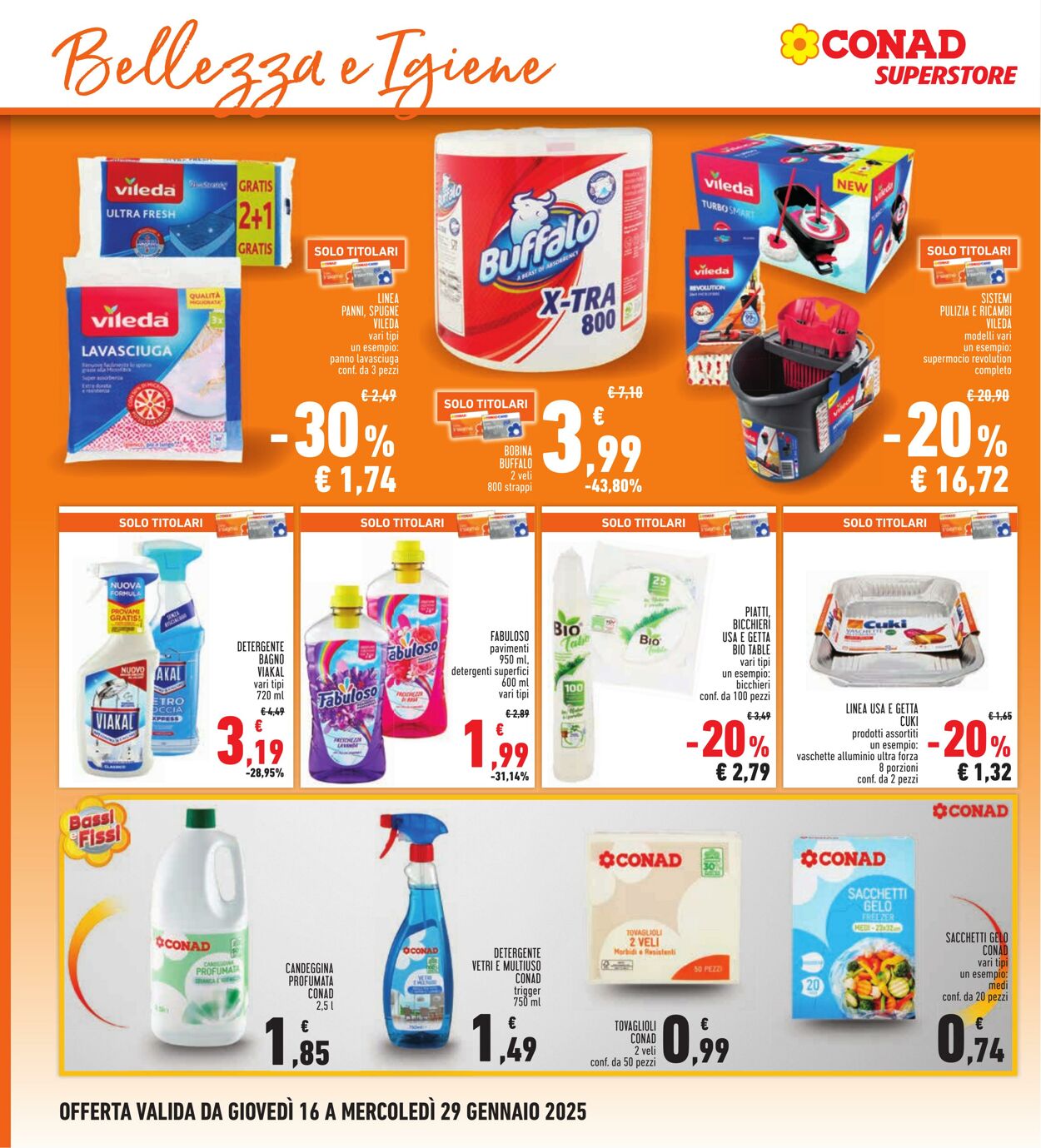 Volantino Conad 16.01.2025 - 29.01.2025