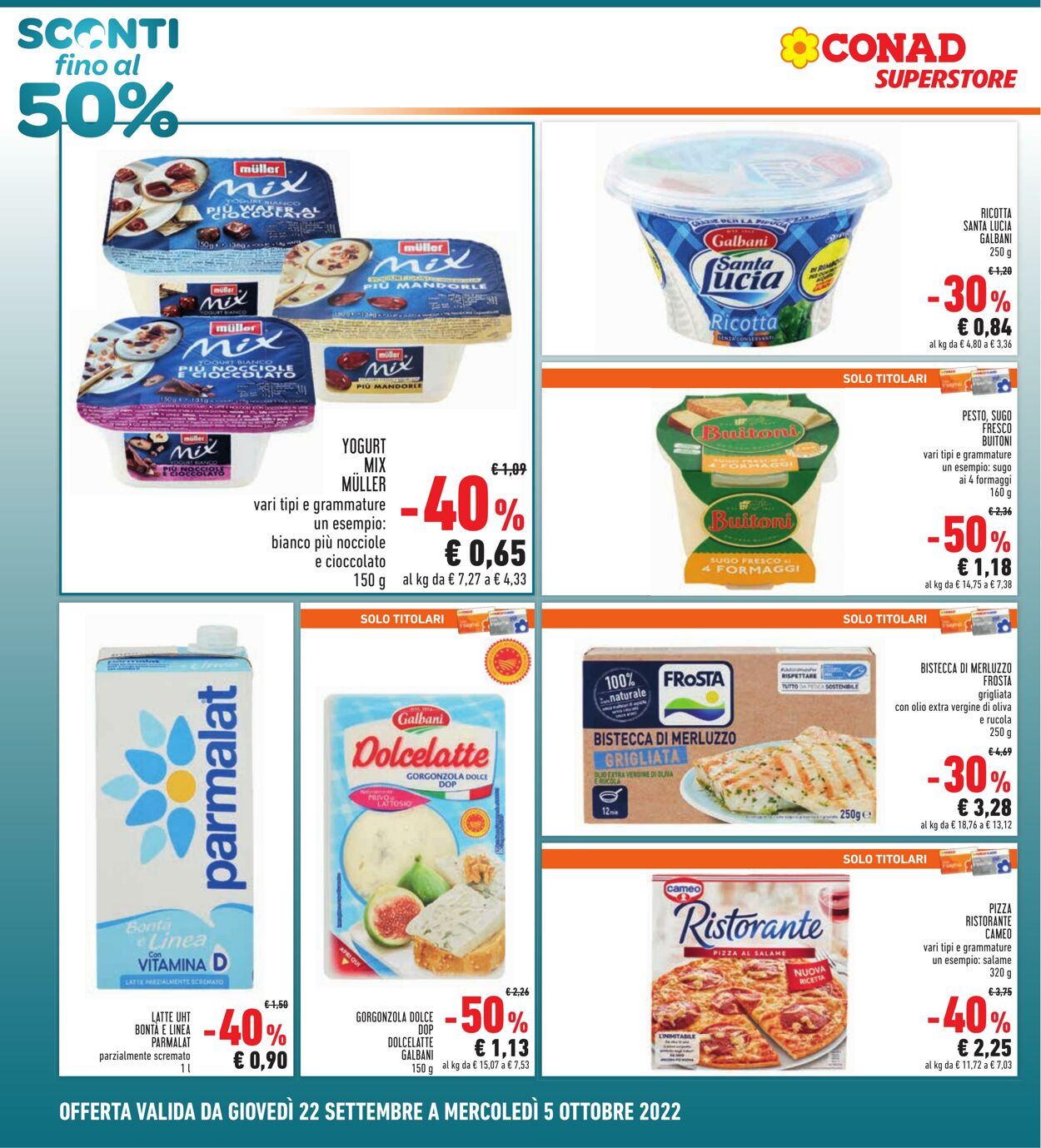 Volantino Conad 22.09.2022 - 05.10.2022