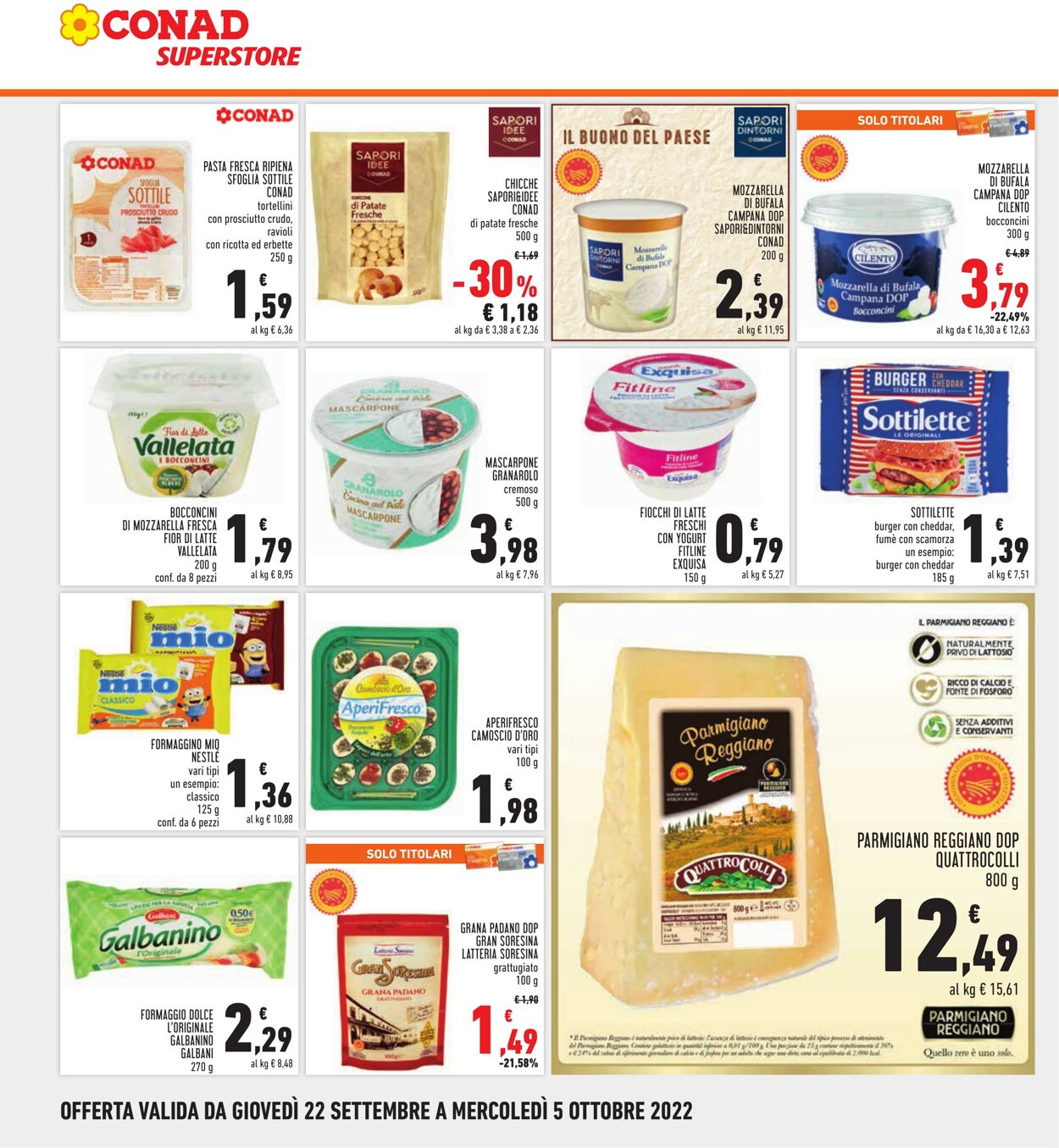 Volantino Conad 22.09.2022 - 05.10.2022