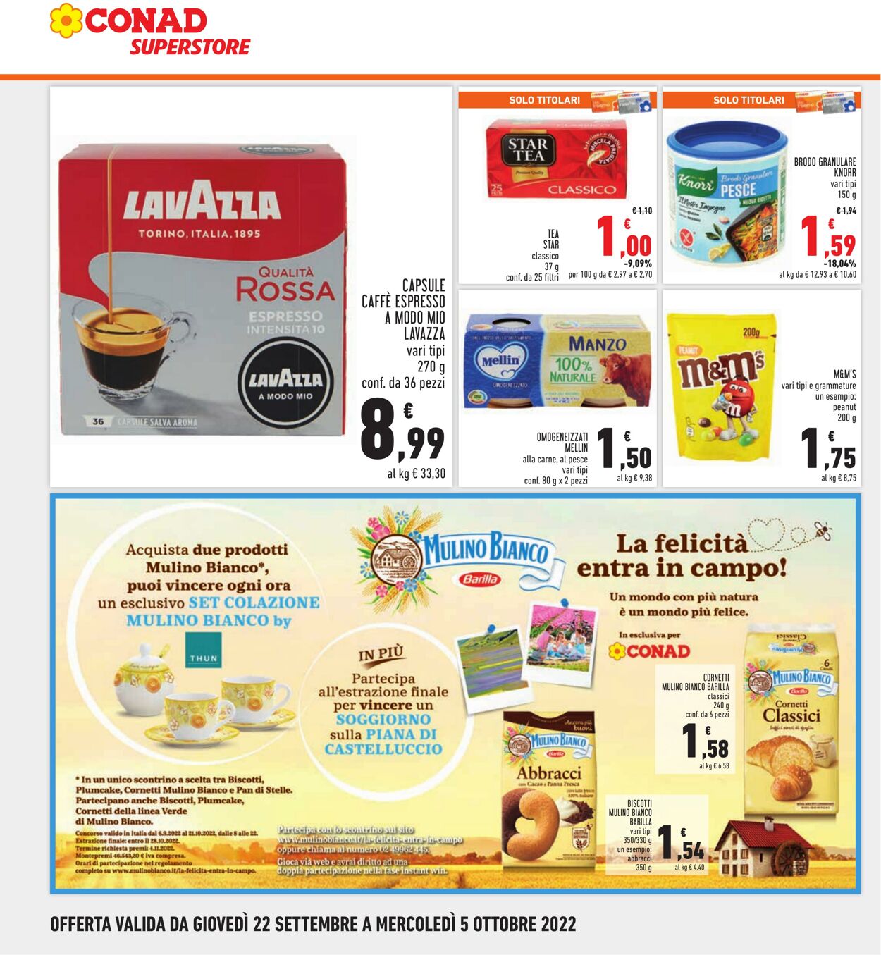 Volantino Conad 22.09.2022 - 05.10.2022