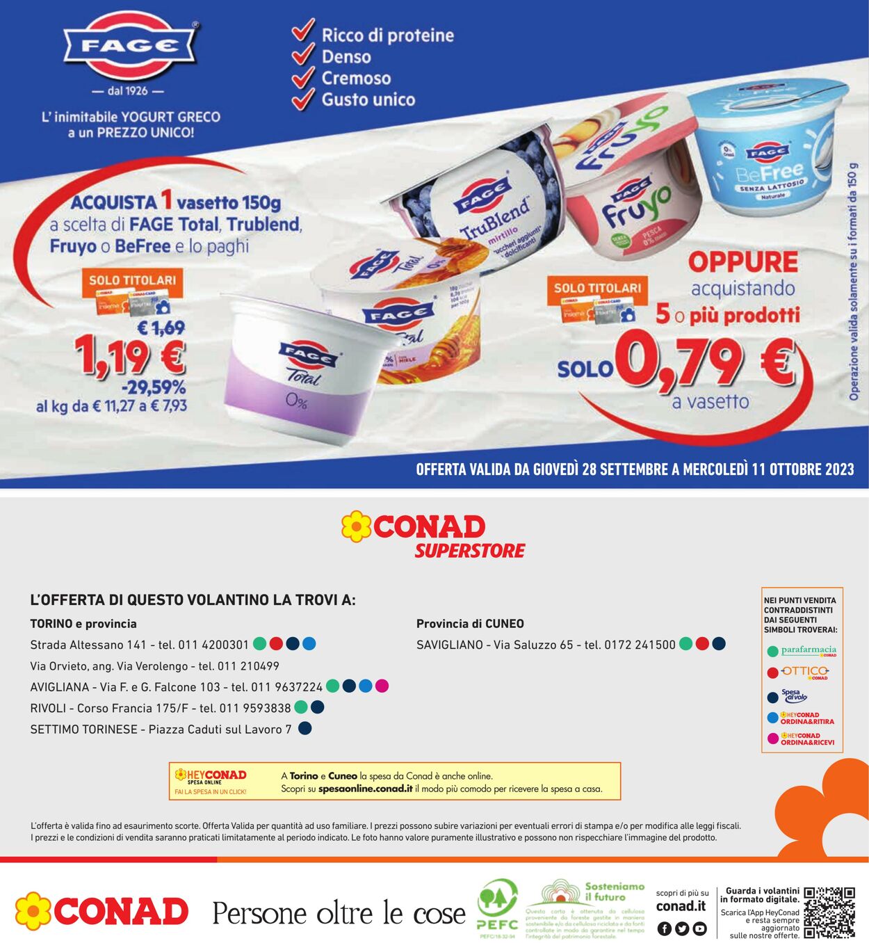 Volantino Conad 28.09.2023 - 11.10.2023