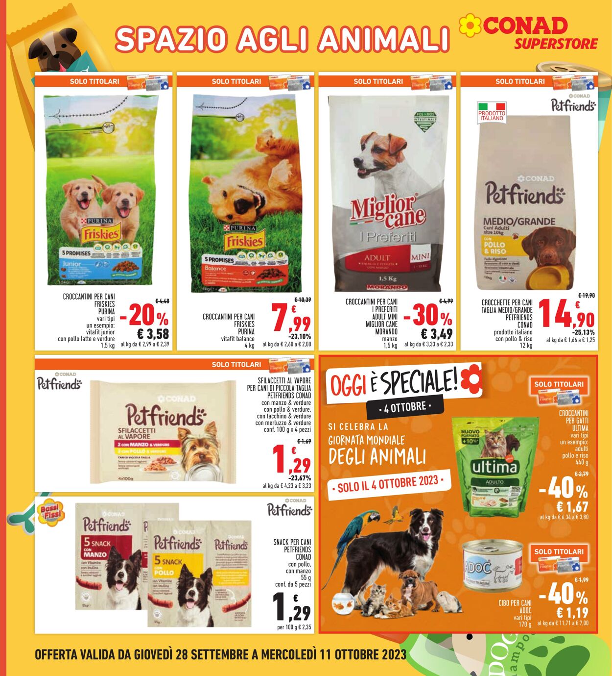 Volantino Conad 28.09.2023 - 11.10.2023