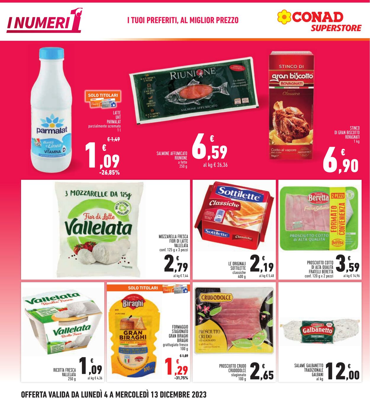 Volantino Conad 04.11.2023 - 13.12.2023