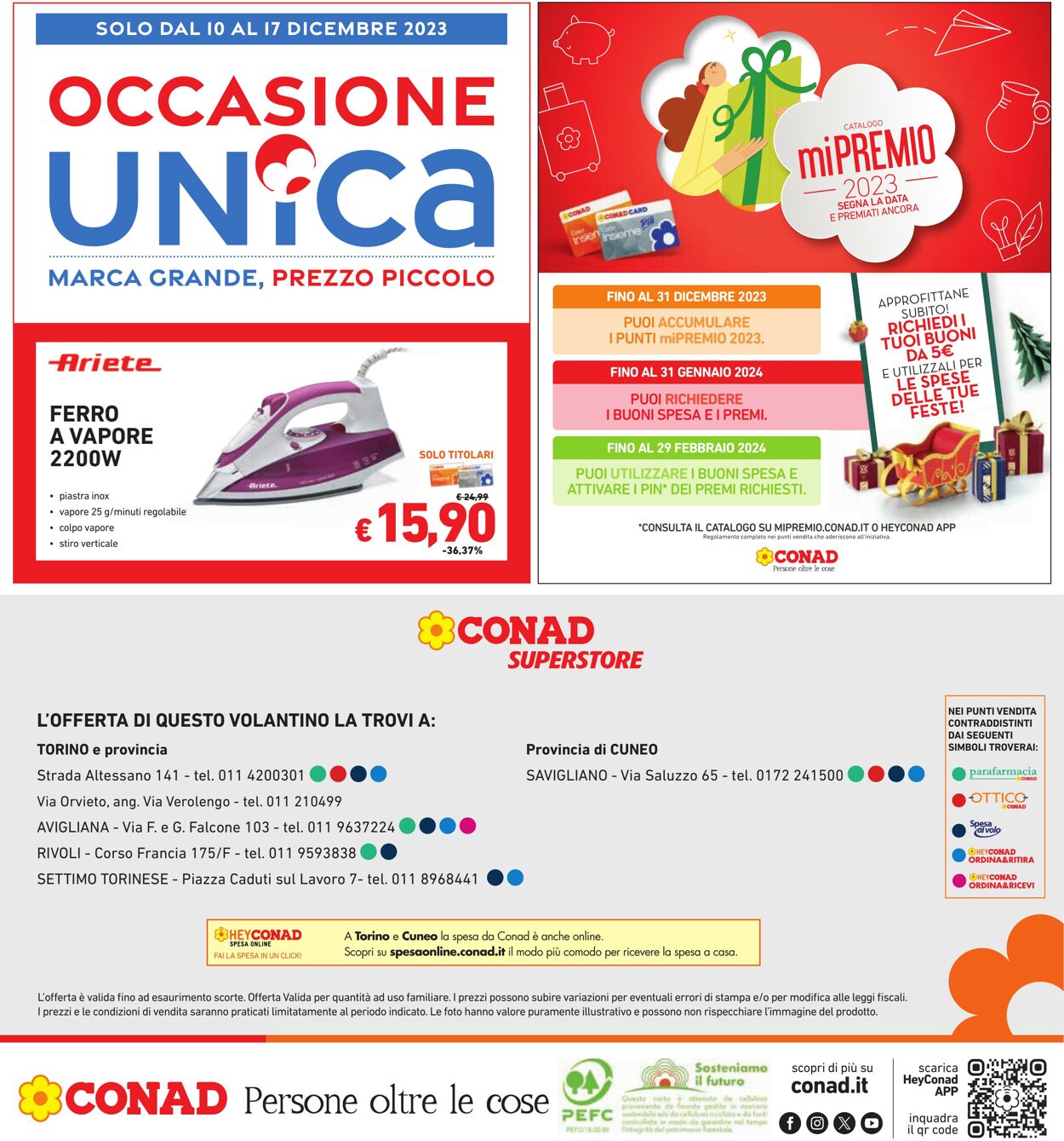 Volantino Conad 04.11.2023 - 13.12.2023