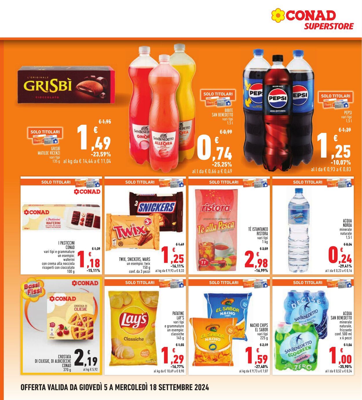 Volantino Conad 05.09.2024 - 18.09.2024