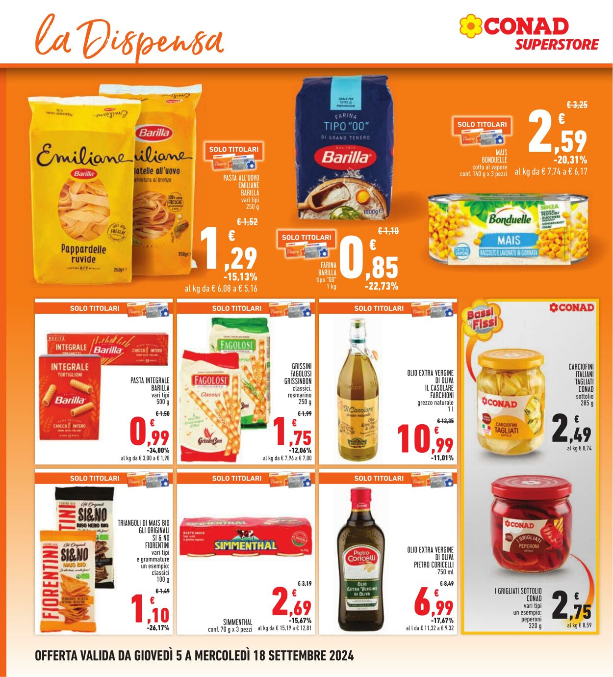 Volantino Conad 05.09.2024 - 18.09.2024