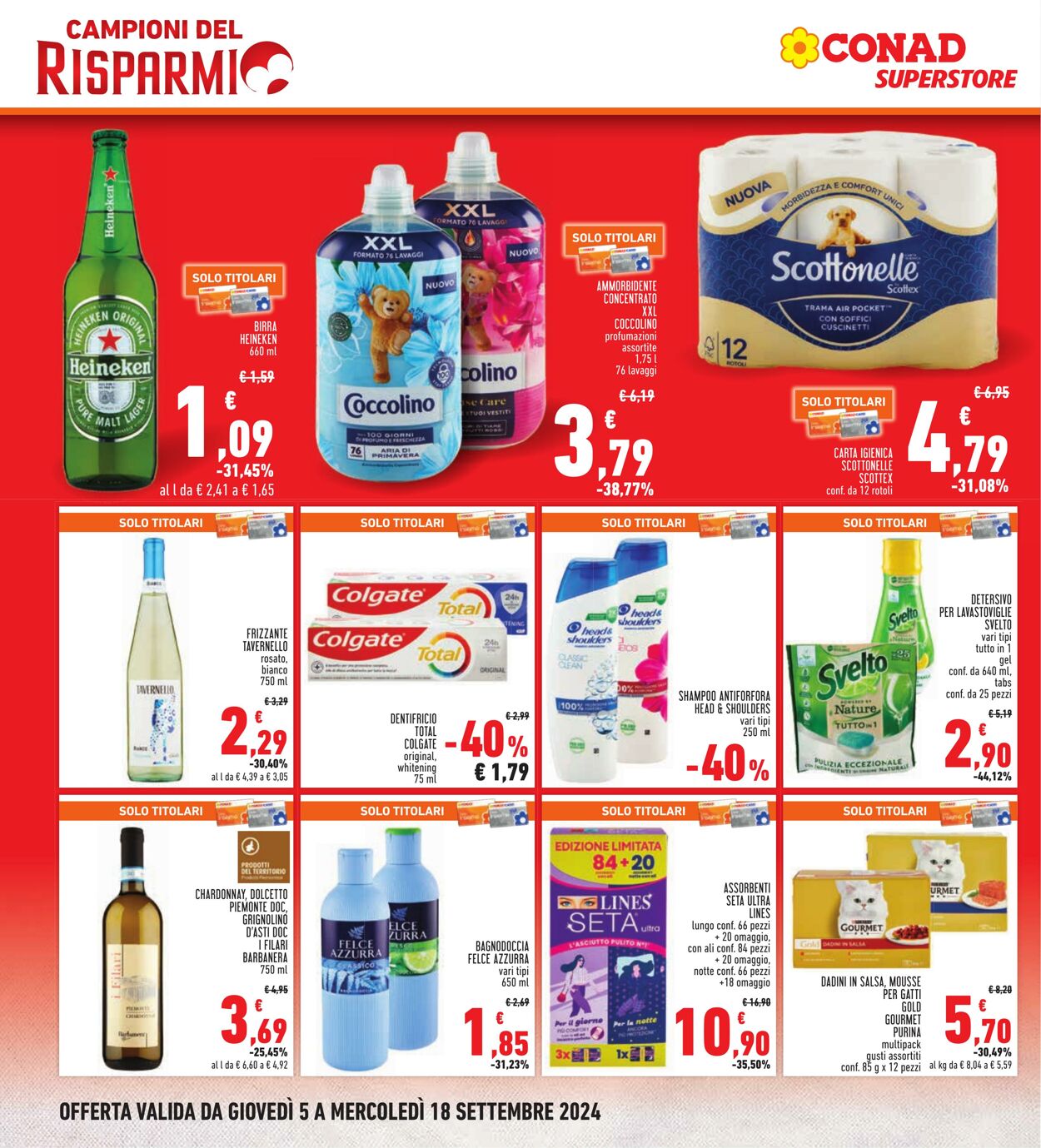 Volantino Conad 05.09.2024 - 18.09.2024