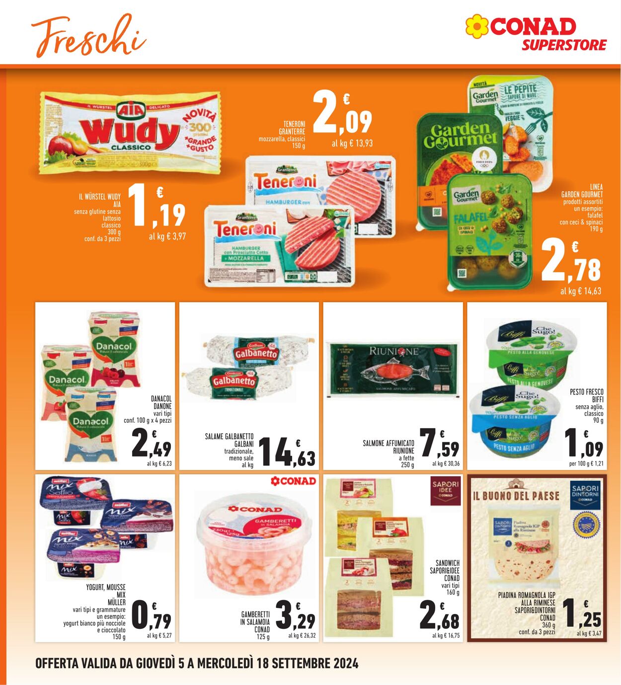 Volantino Conad 05.09.2024 - 18.09.2024