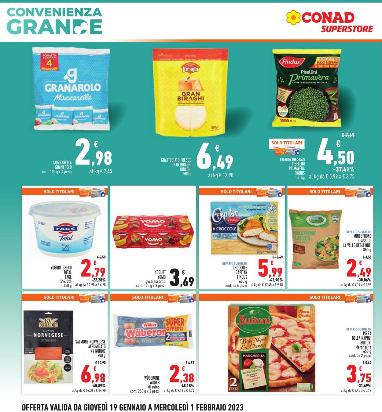 Volantino Conad 19.01.2023 - 01.02.2023