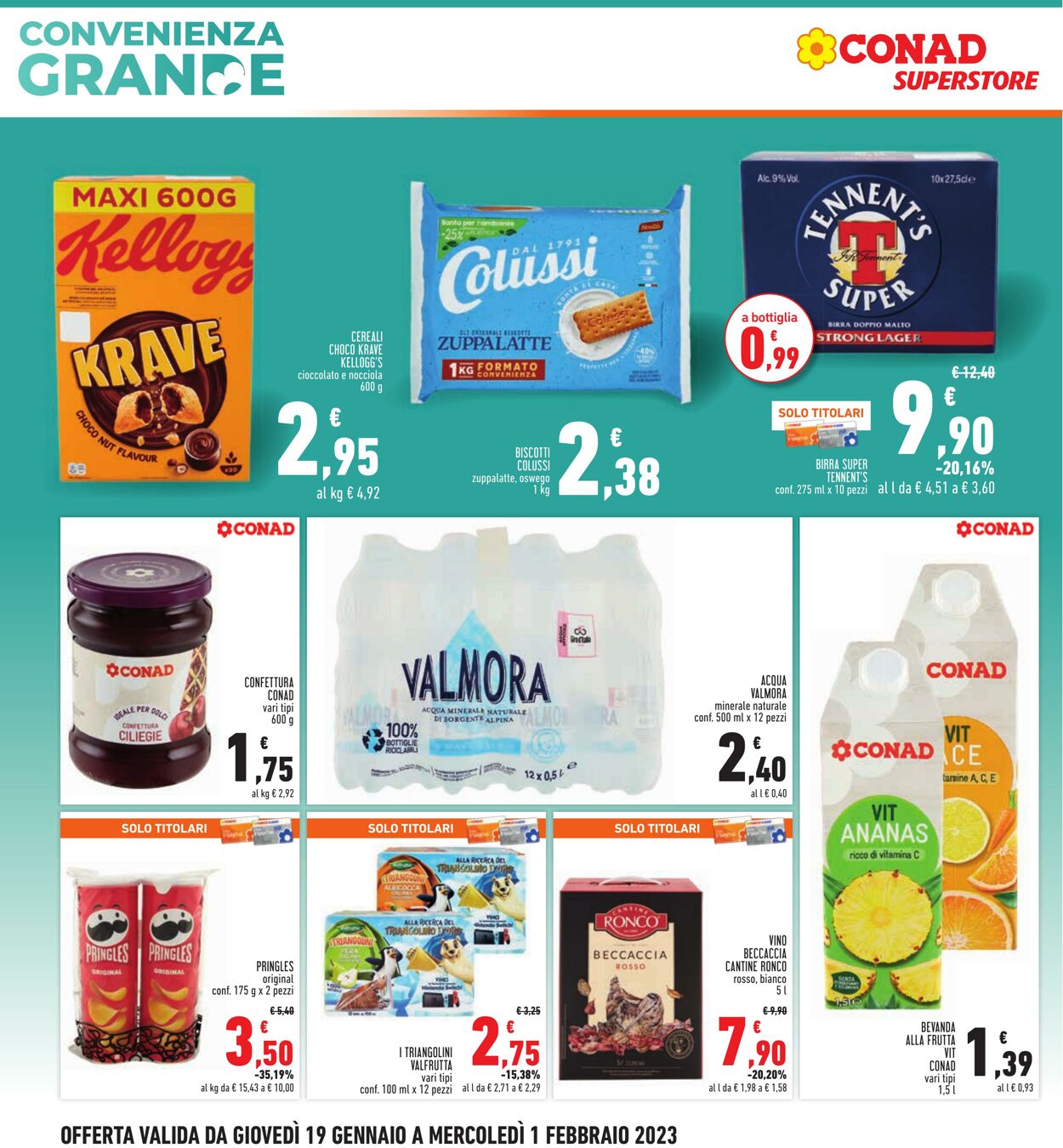 Volantino Conad 19.01.2023 - 01.02.2023