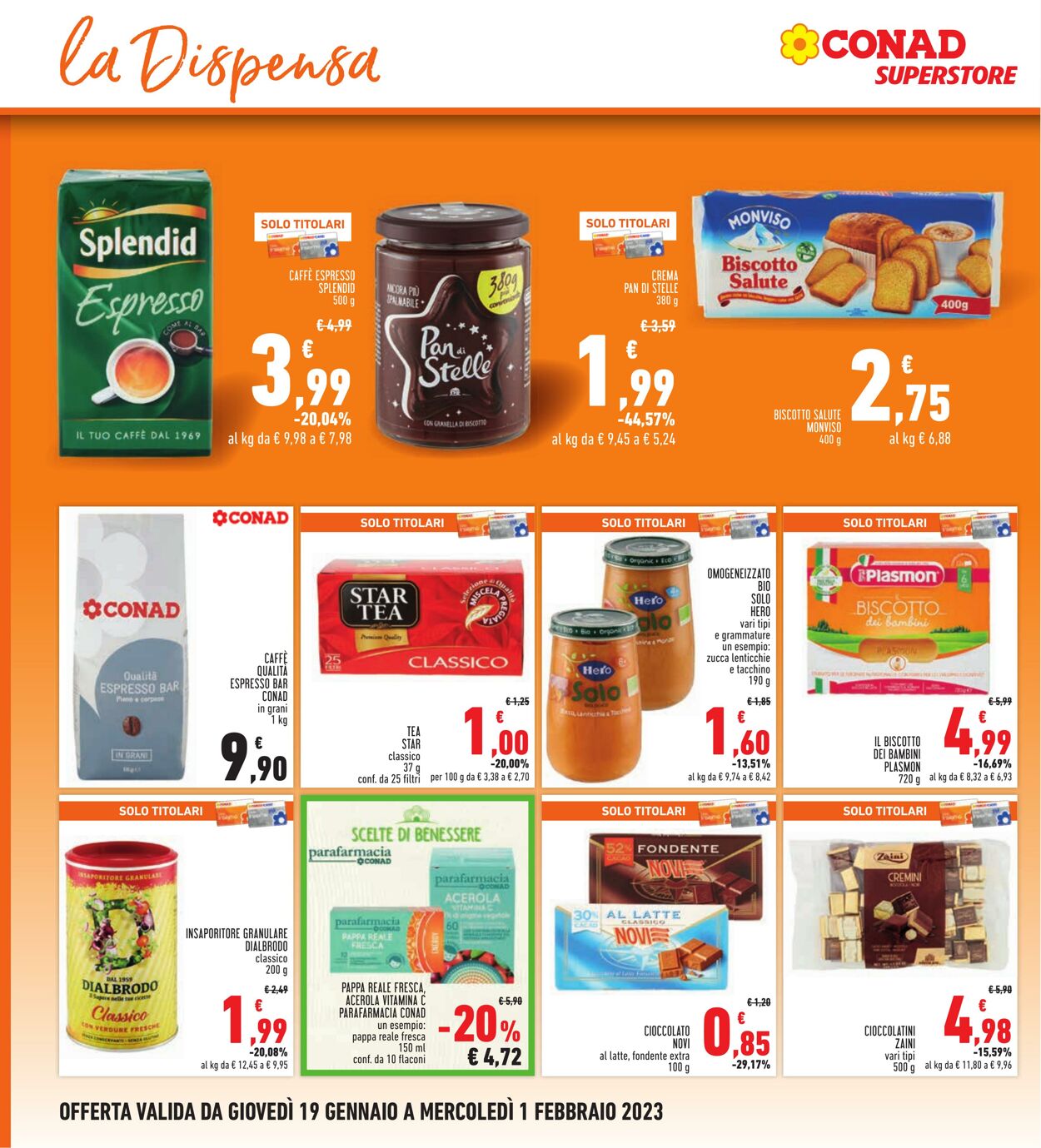 Volantino Conad 19.01.2023 - 01.02.2023