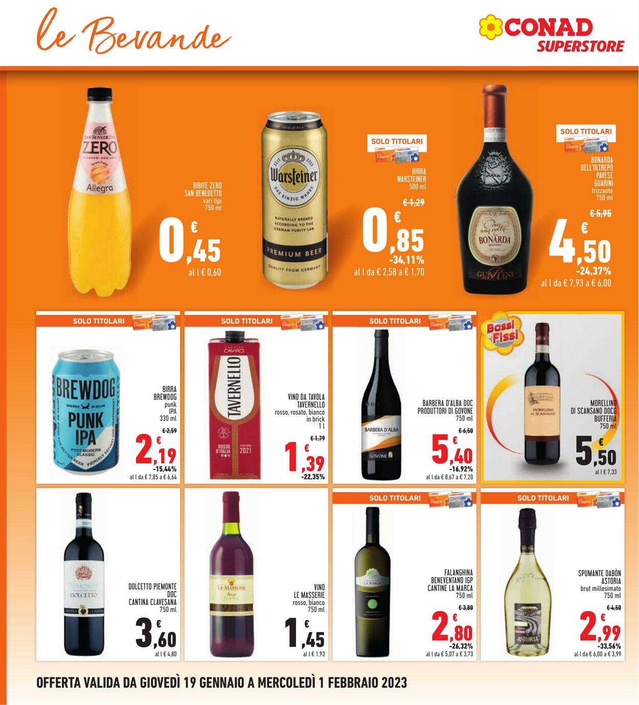 Volantino Conad 19.01.2023 - 01.02.2023