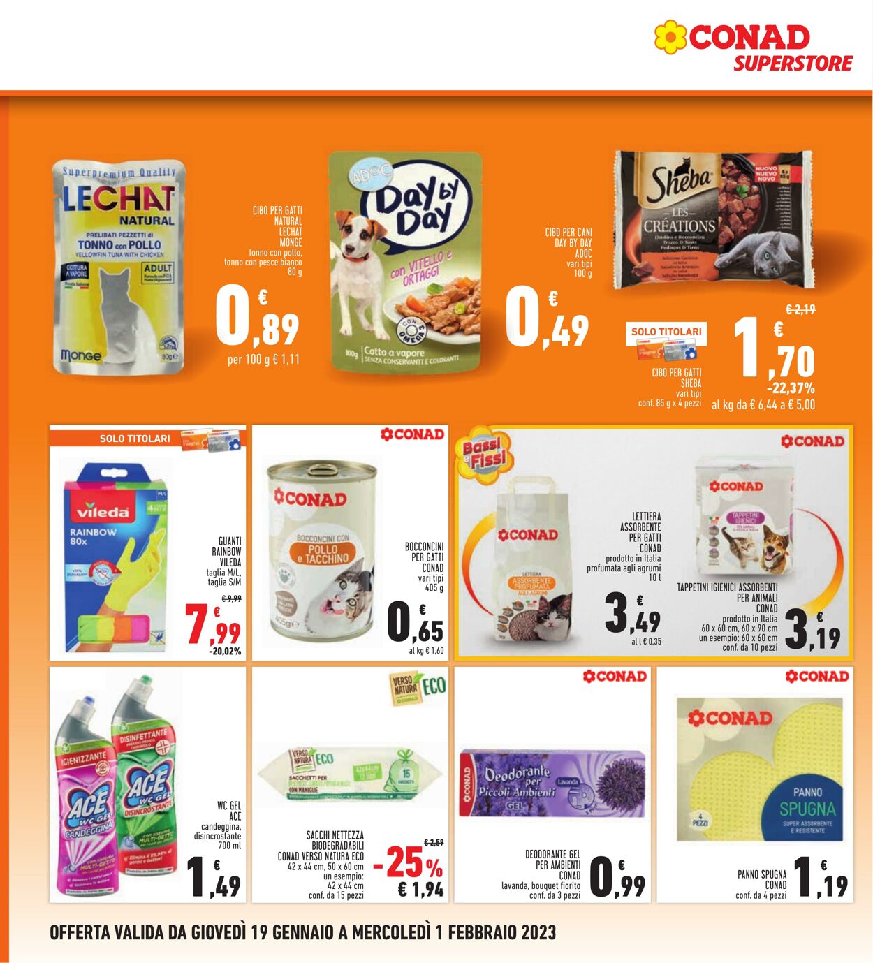 Volantino Conad 19.01.2023 - 01.02.2023