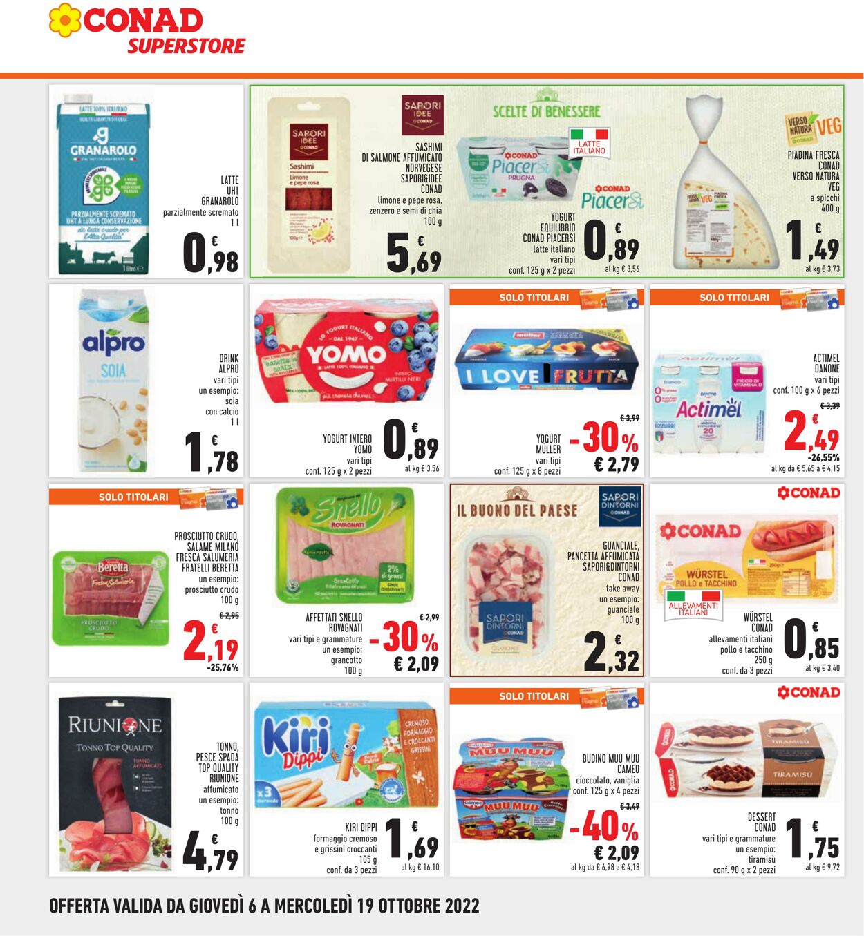 Volantino Conad 06.09.2022 - 19.10.2022