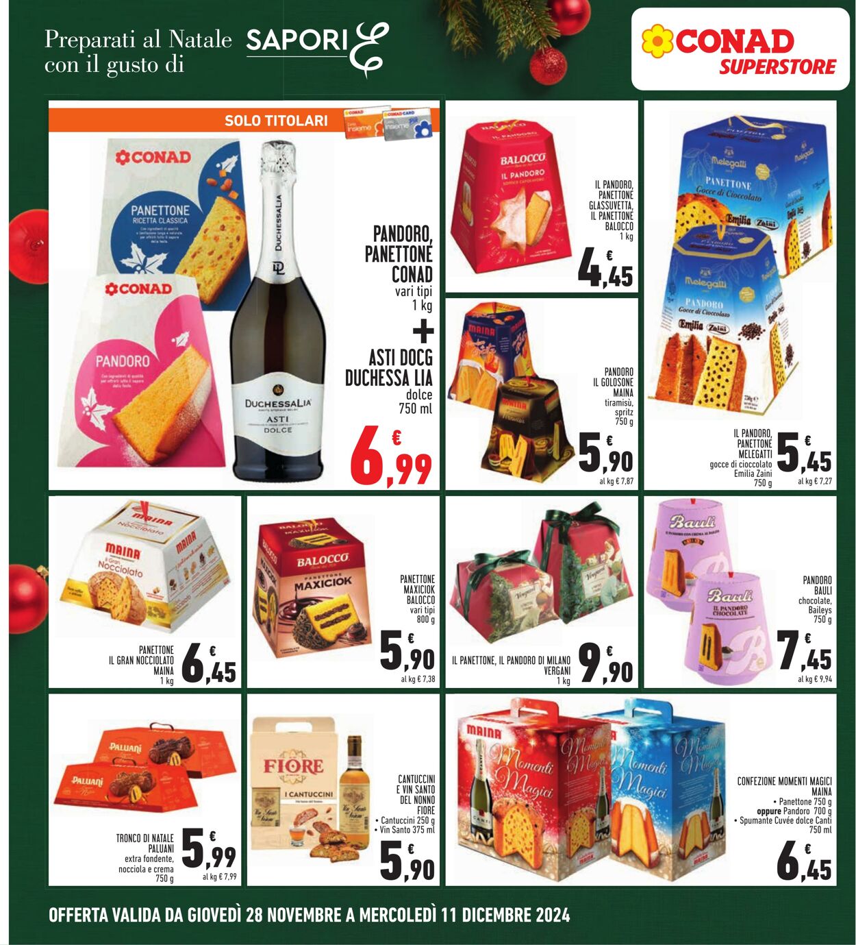 Volantino Conad 28.11.2024 - 11.12.2024