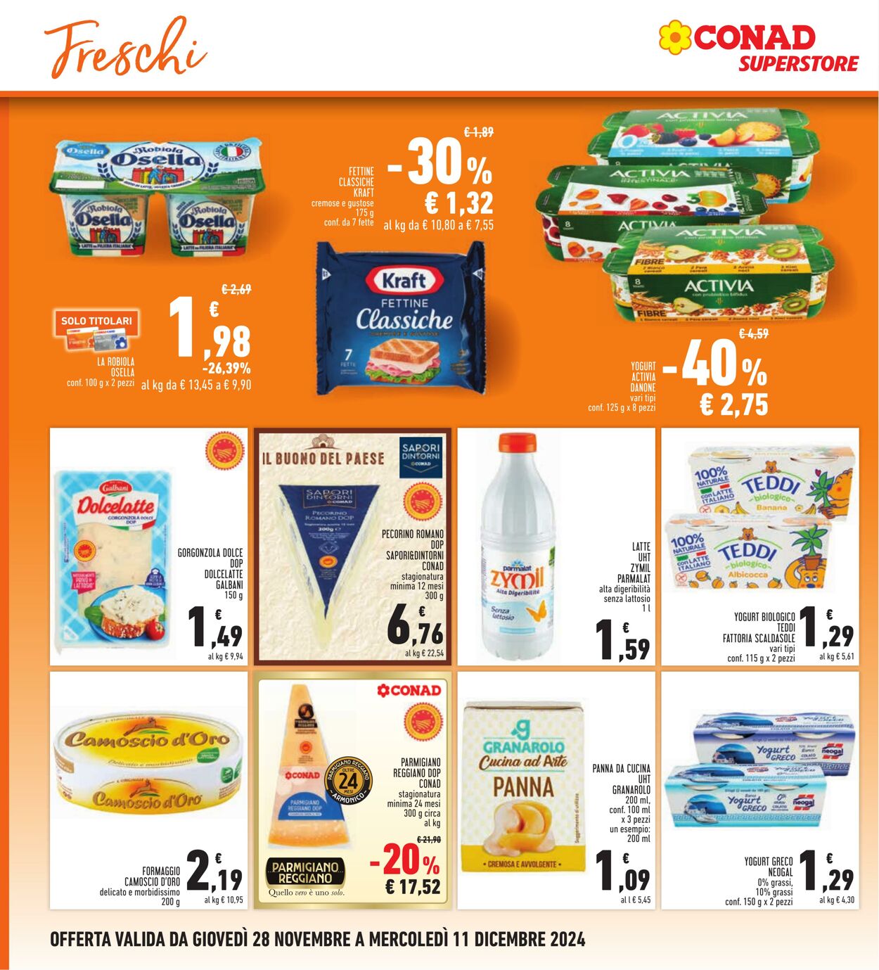 Volantino Conad 28.11.2024 - 11.12.2024