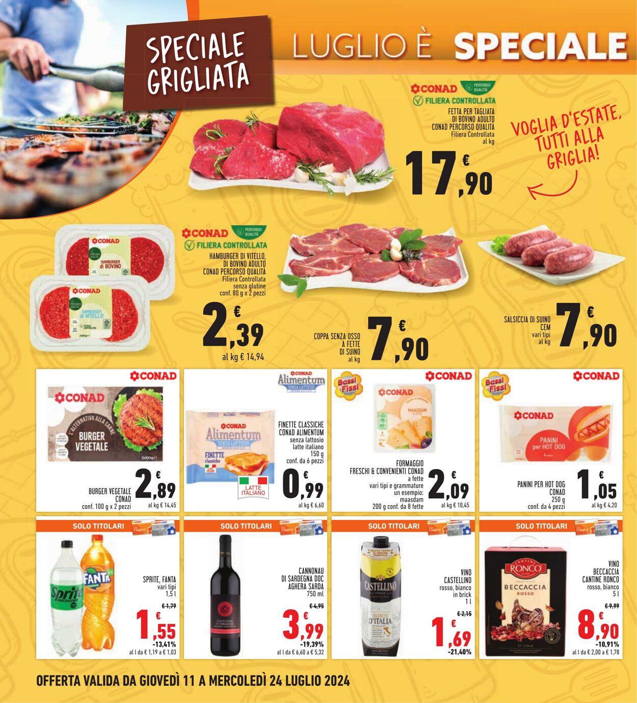 Volantino Conad 11.07.2024 - 24.07.2024